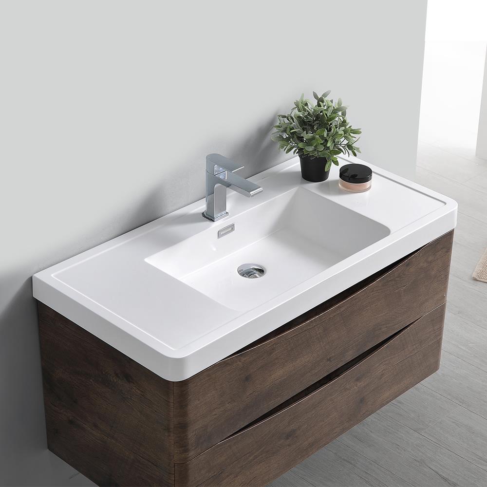 Fresca FVN9040RW Bath-Vanity-Combo - View #5