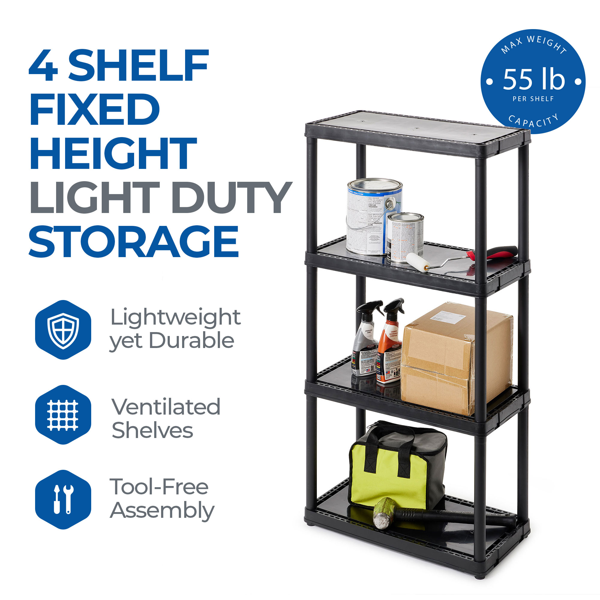 Gracious Living 111553 Free-Standing-Shelving - View #3