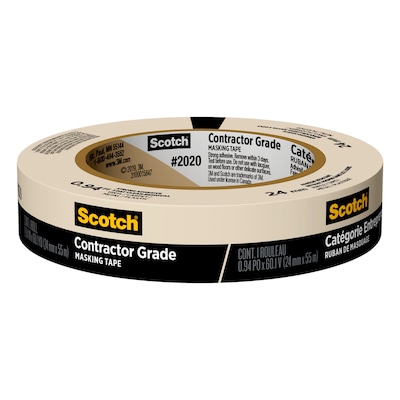 Tochi træ Sølv Rå Scotch 2020 Contractor Grade 0.94-in x 60 Yard(s) Masking Tape in the Masking  Tape department at Lowes.com