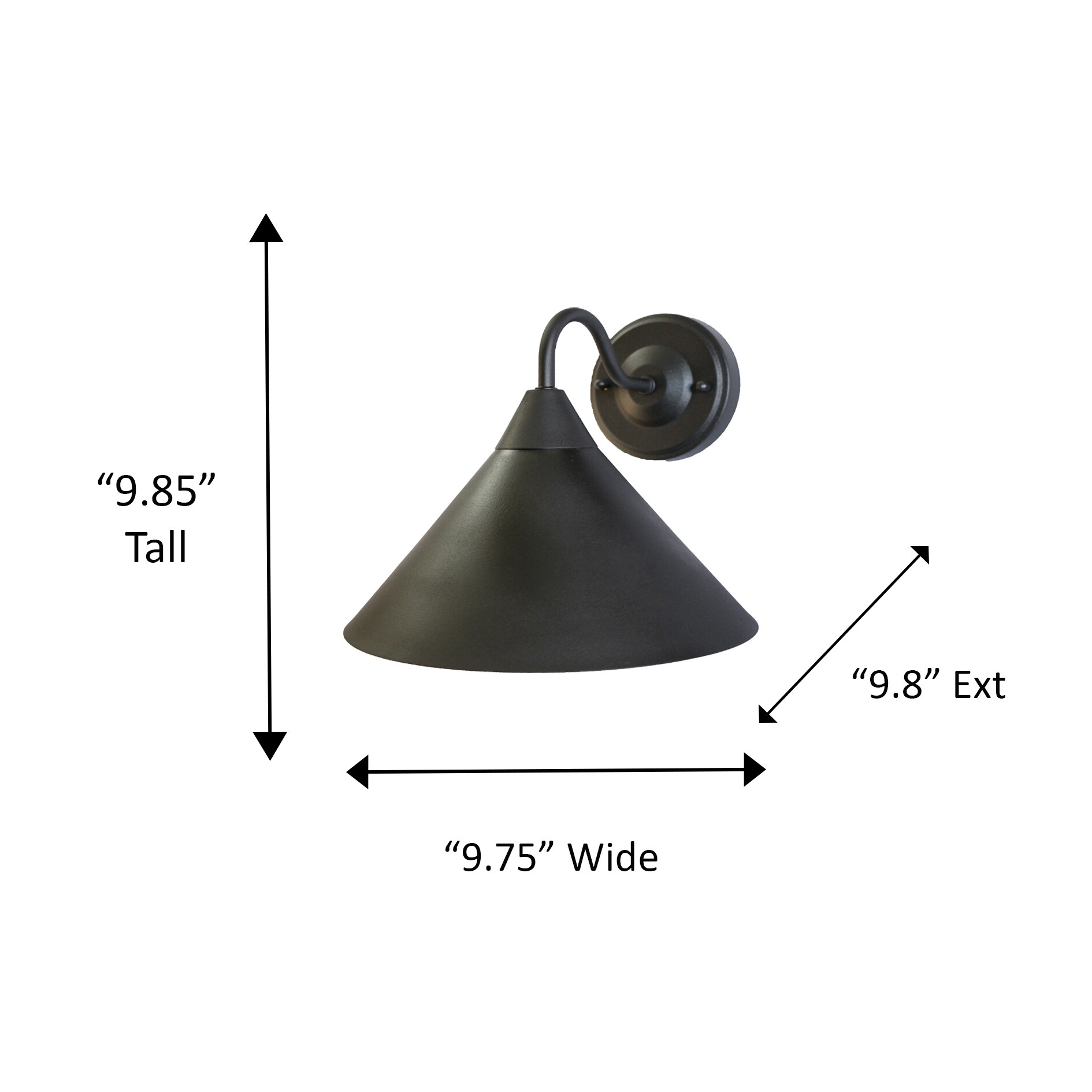 Whitfield Lighting OWL72-MBK Outdoor-Wall-Lighting - View #6