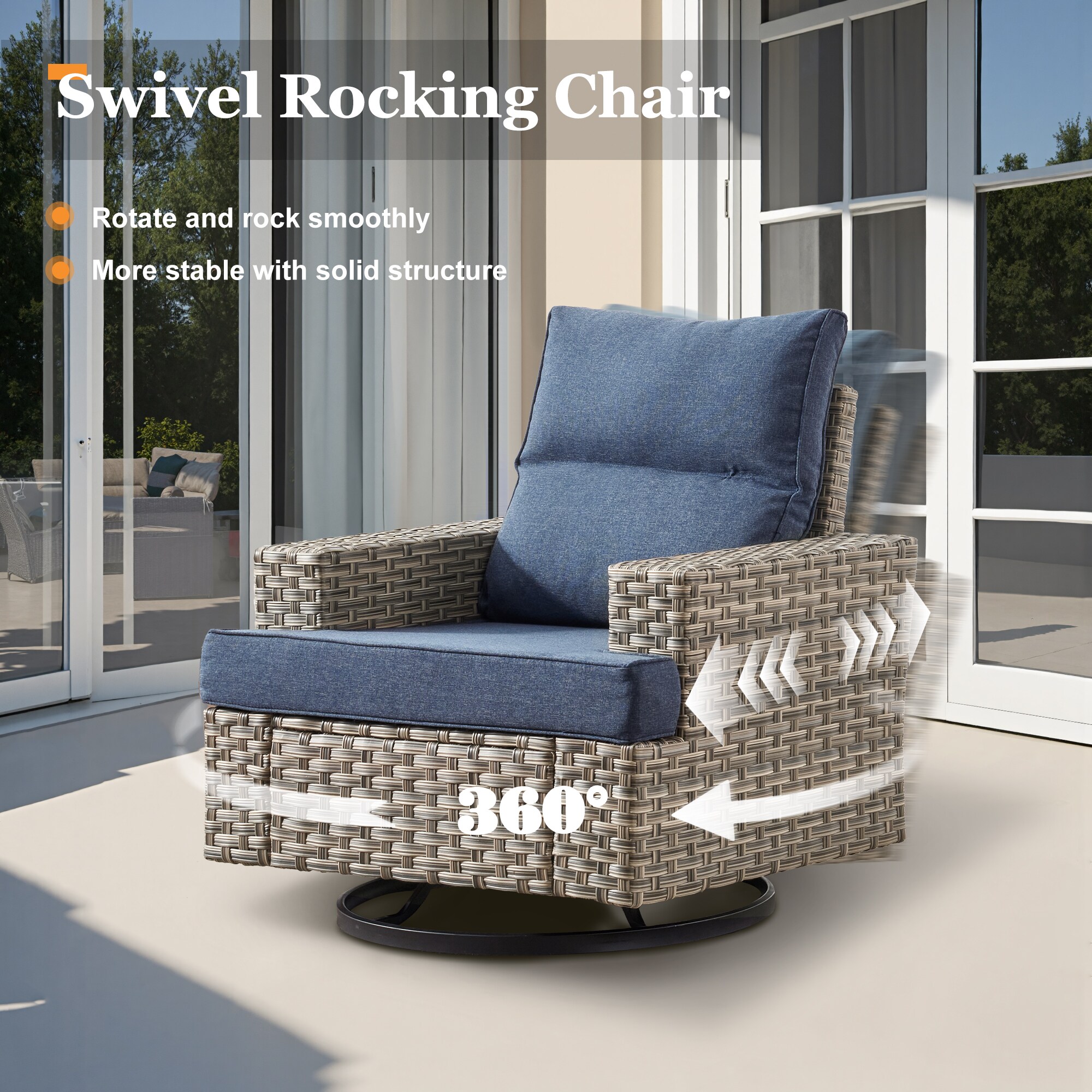 Pouuin SCFPTYZBS509 Patio-Conversation-Sets - View #6