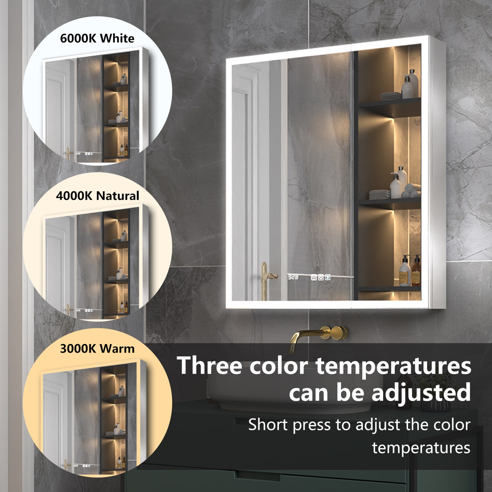 ExBrite EXMC2830V8DX Bathroom-Medicine-Cabinets - View #5
