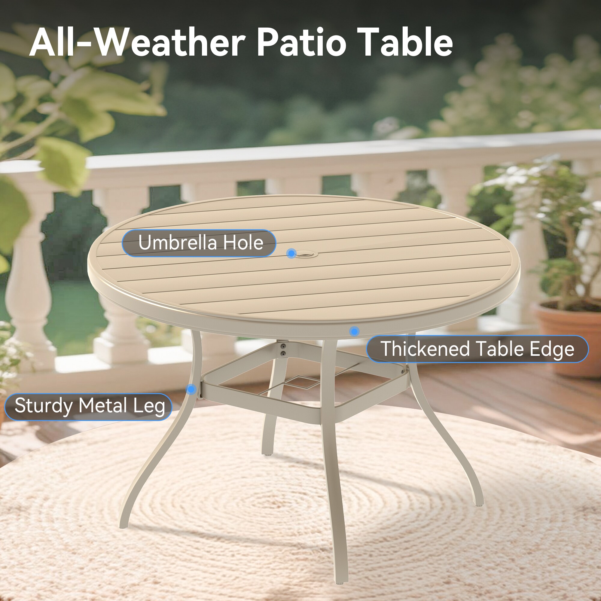 LUXEYARD DS-R-W213S Patio-Tables - View #5