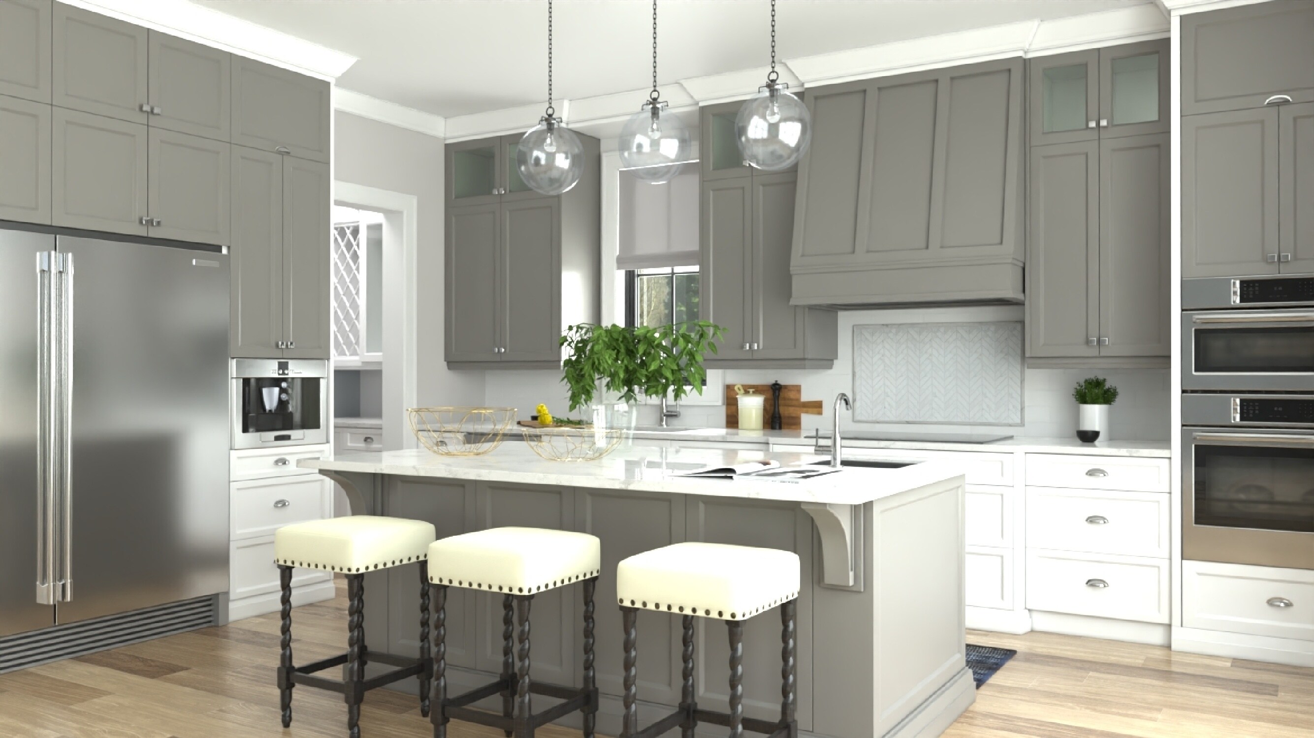 Carolina Cottage 3664-ESLN stools - View #12