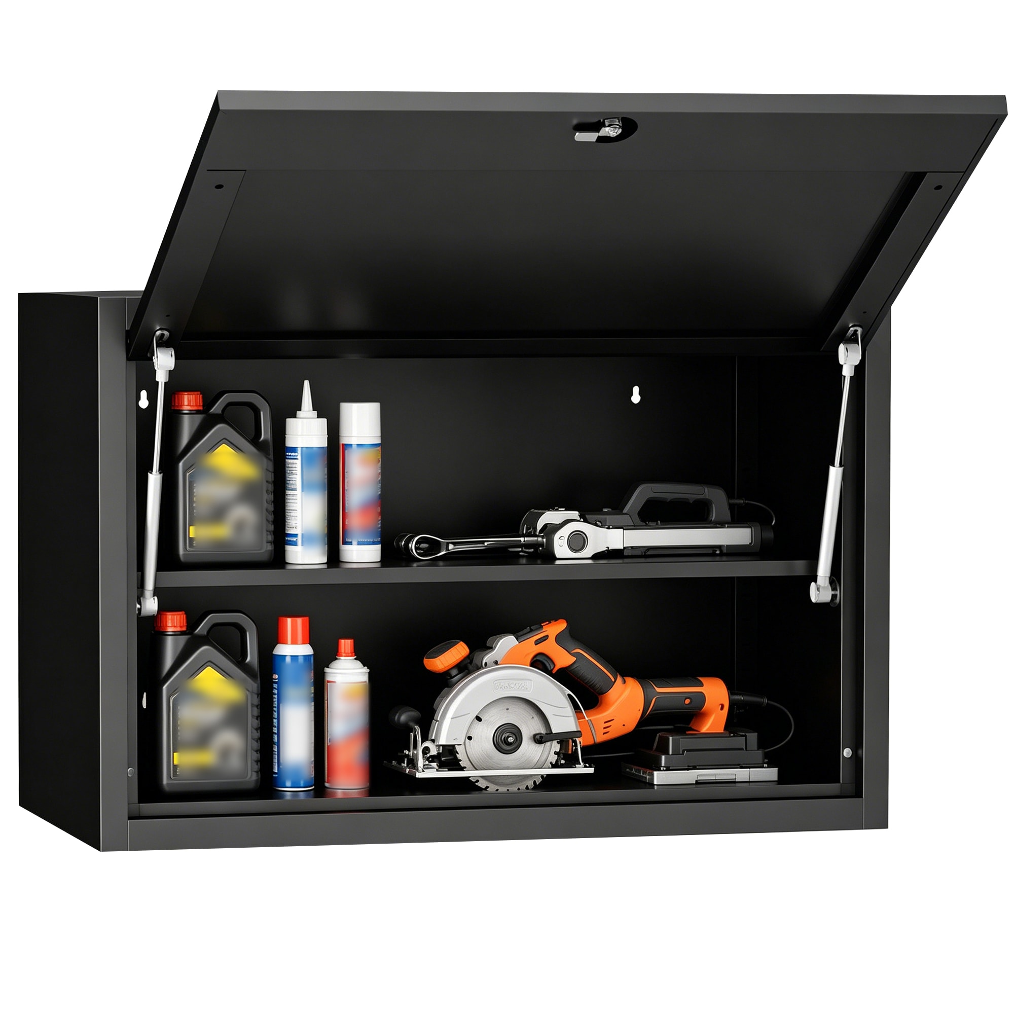 Huluwat Heavy Duty Metal Wall Mounted Tool Storage Cabinet Steel Metal Garage Storage Cabinet Assembly Required