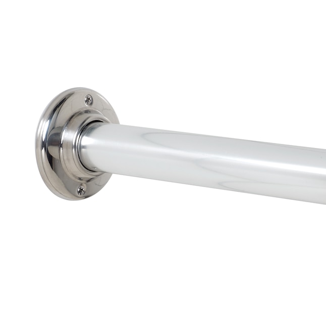 Straight Shower Rod In The Rods, 60 Straight Solid Brass Shower Curtain Rod