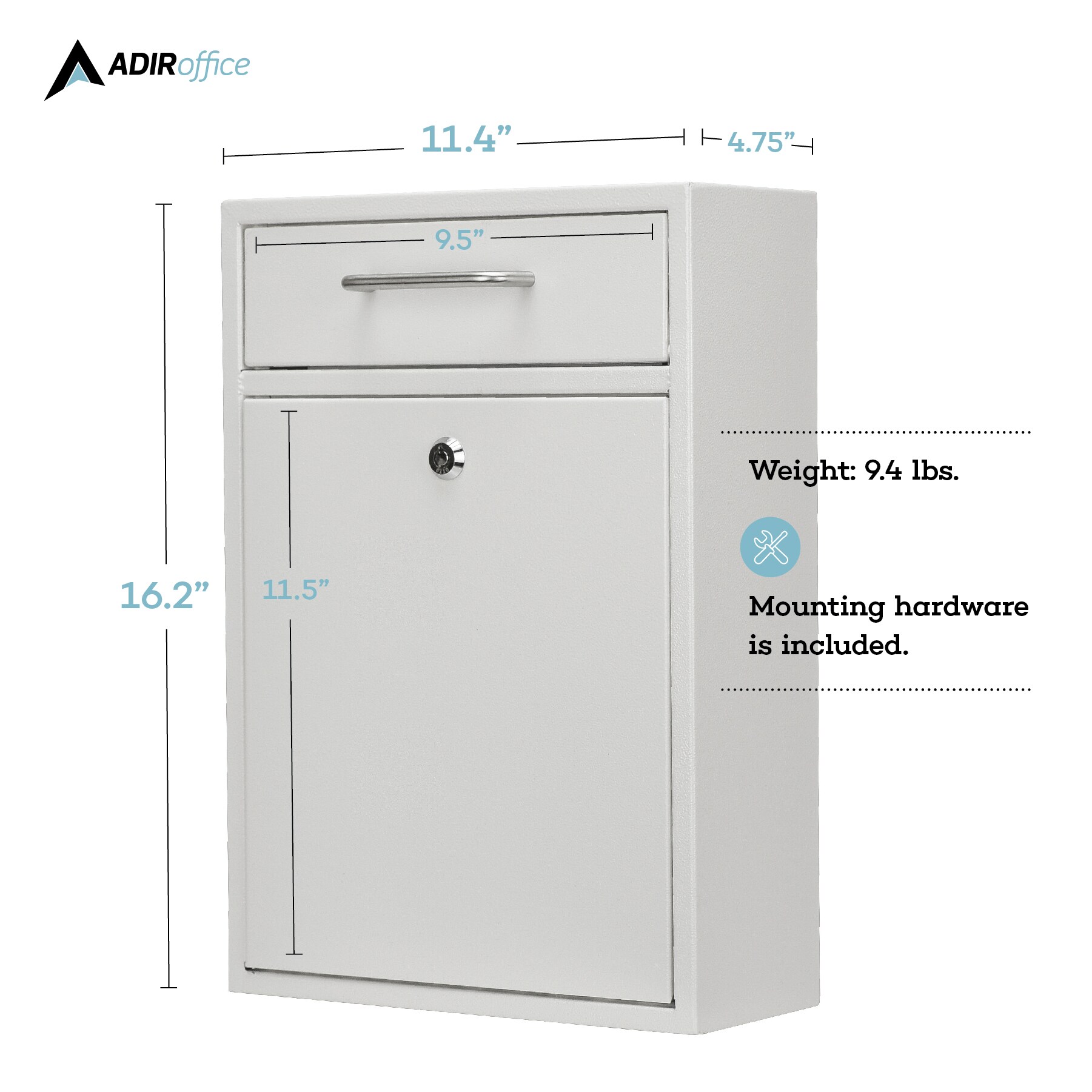 AdirOffice NEWWHI04631 mailboxes - View #15