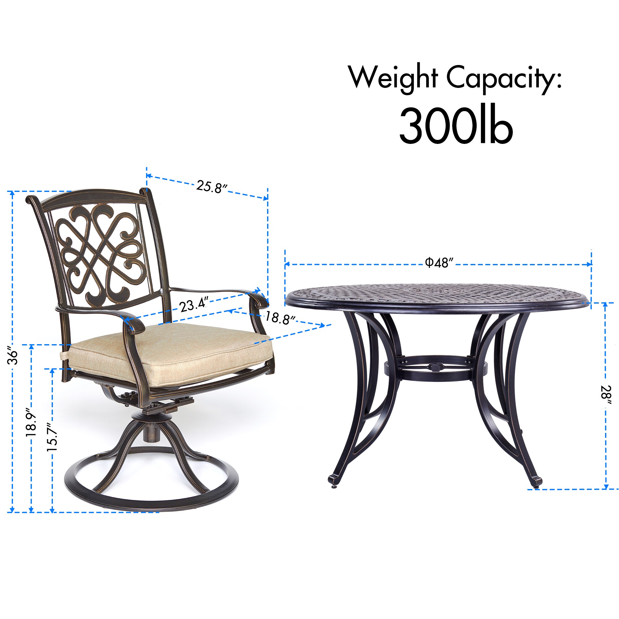 CASAINC BJC-RNNYHNYHPT-BJ16 Patio-Conversation-Sets - View #7