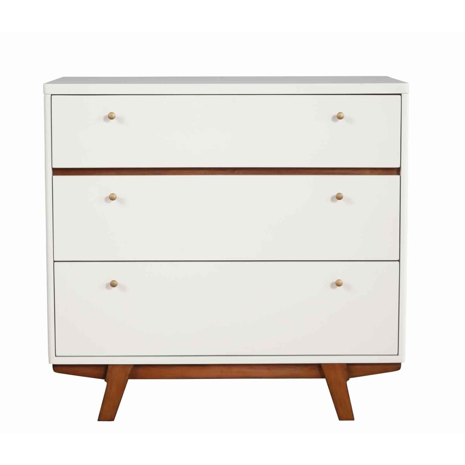 Benzara BM220498 White, Brown Accent Chest