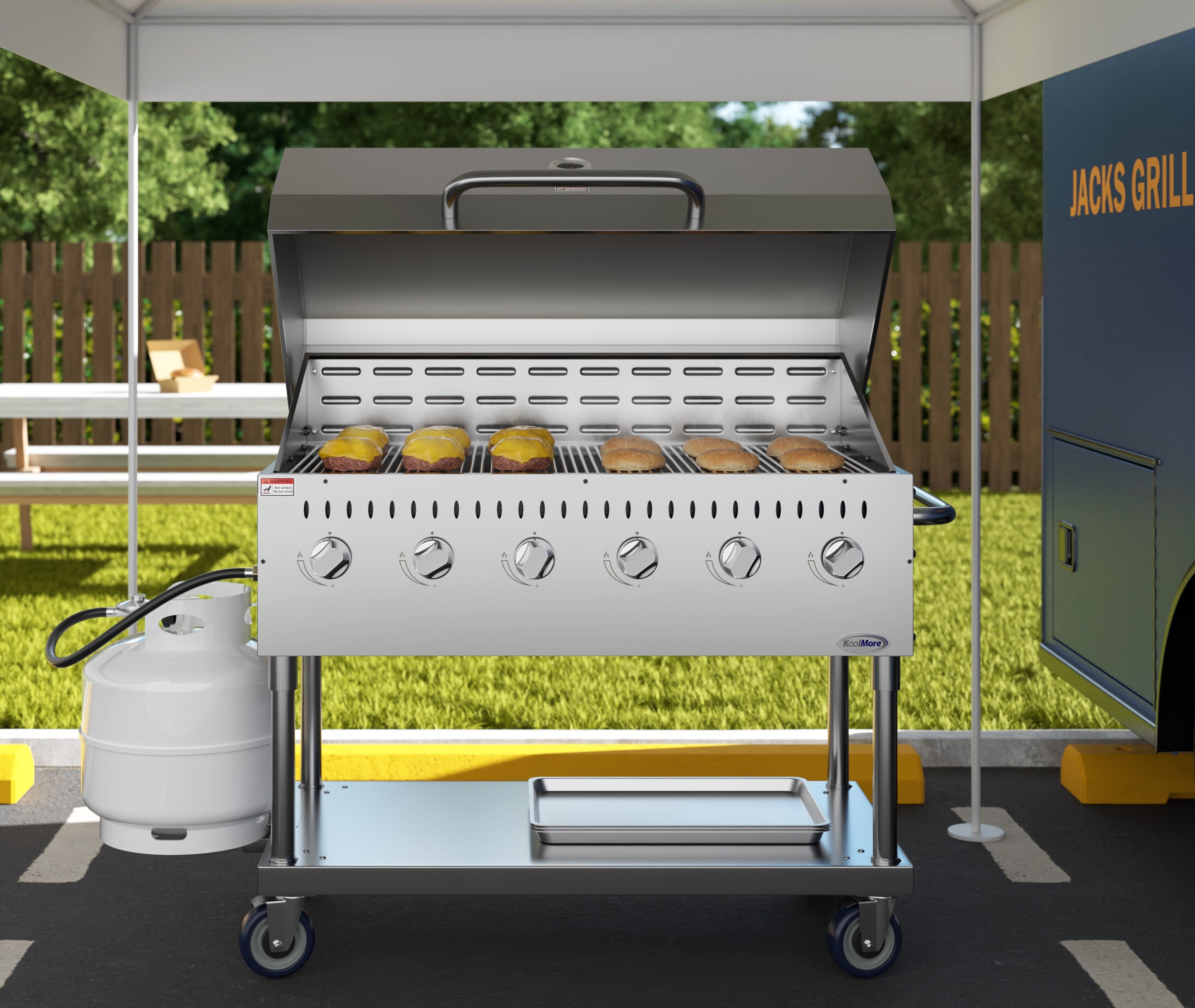 KoolMore LOW-CGKIT4-48D Gas-Grill - View #2