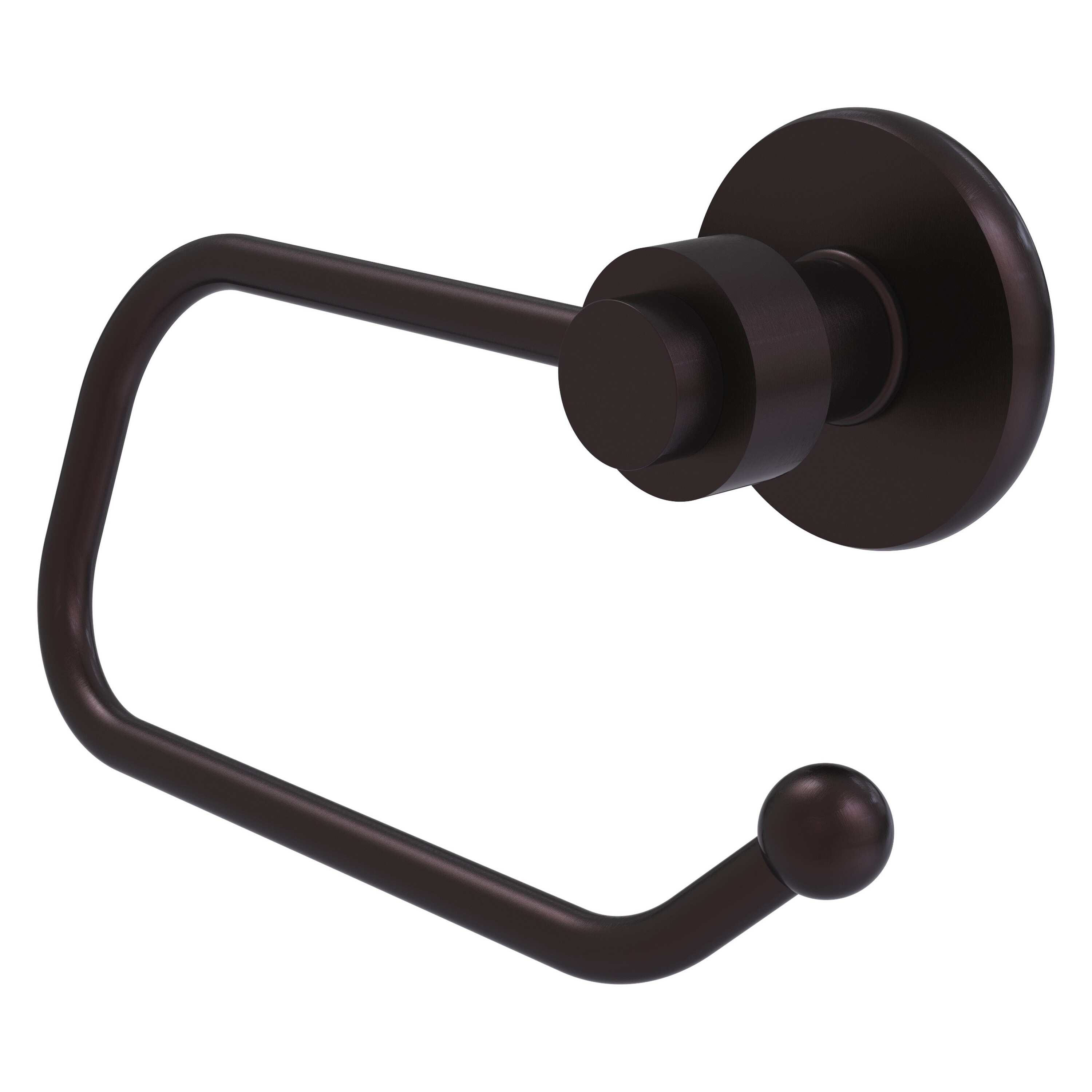 Allied Brass 924E-ABZ Mercury Antique Bronze Wall mount Single post Toilet Paper Holder 1 -Rolls
