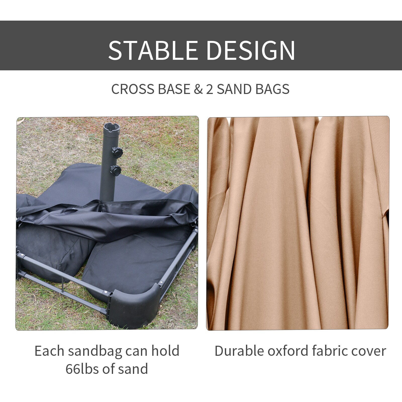 Outsunny 84D-031V03CF Umbrellas-2 - View #7