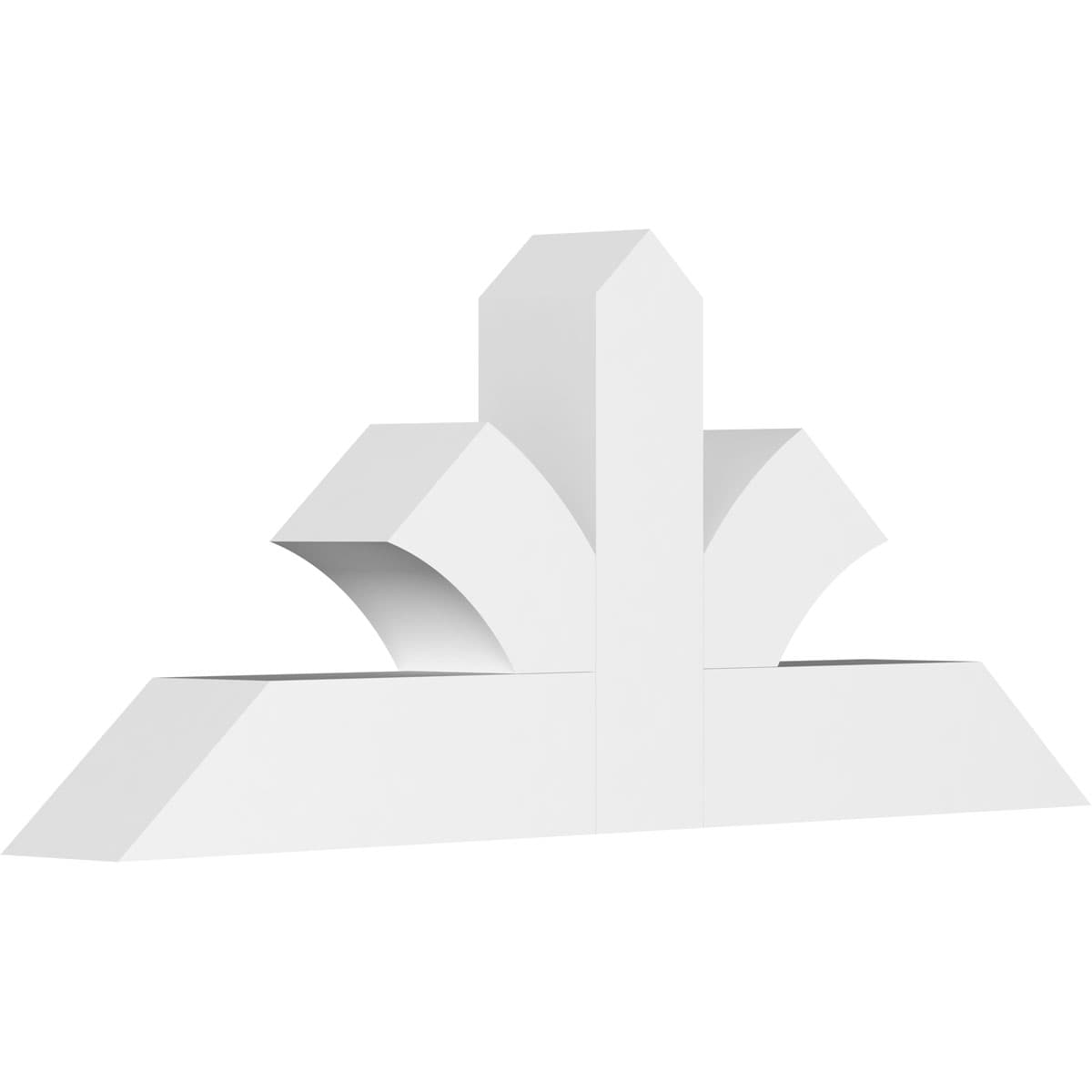 Ekena Millwork GBP036X15X0404RIC00 Richland White PVC Gable bracket