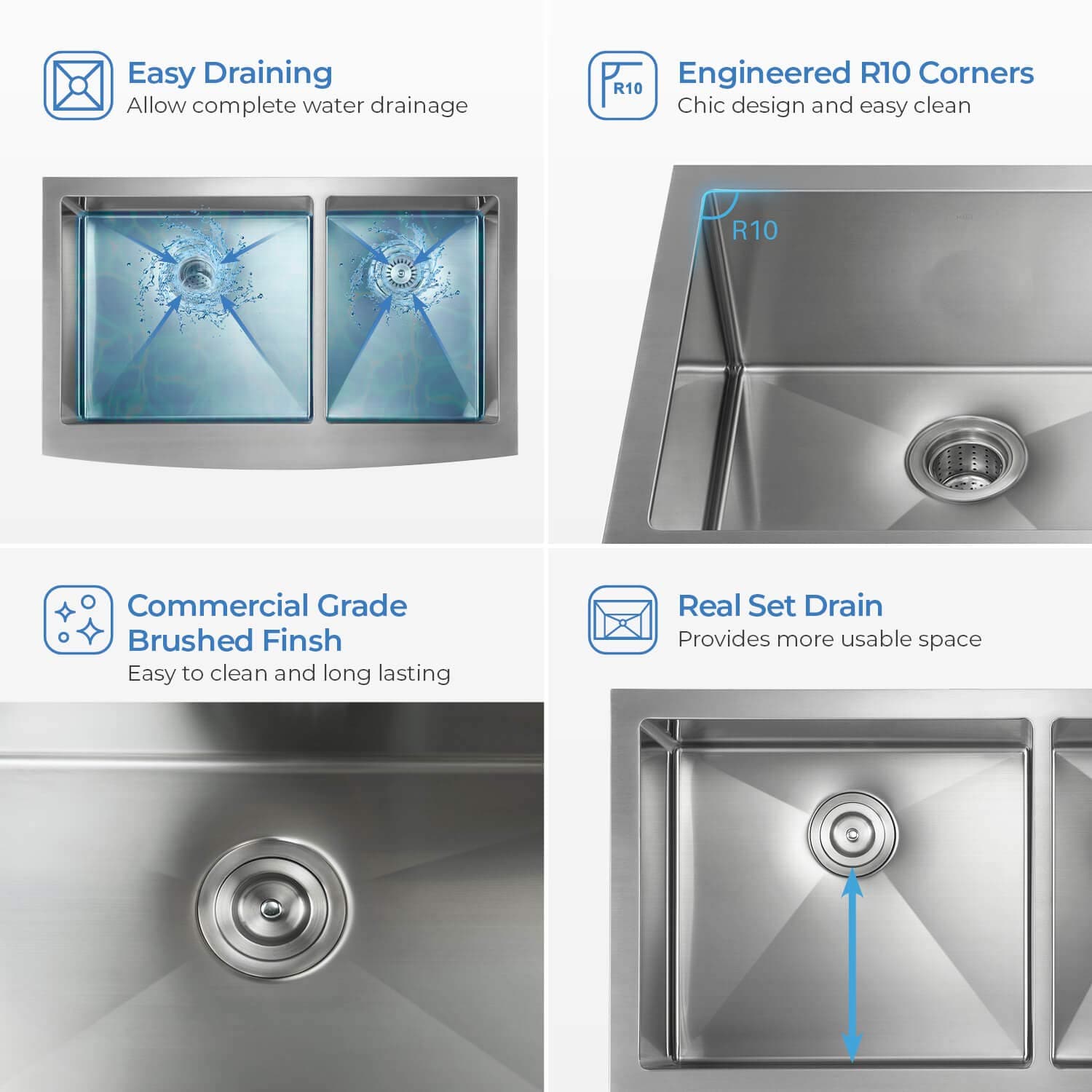 Innobule LS-K1-DF36 Kitchen-Sinks - View #3