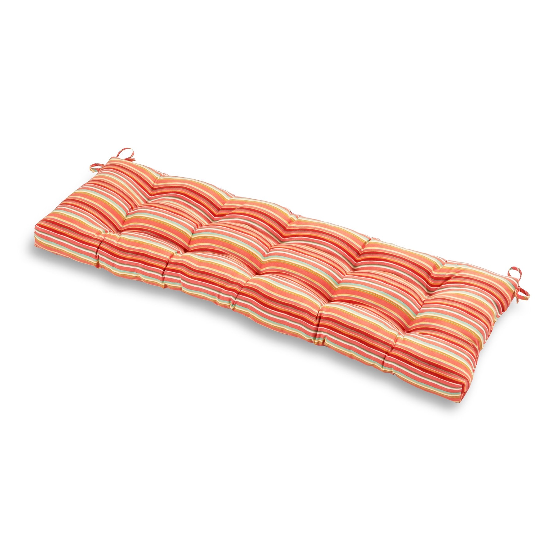 Greendale Home Fashions OC5812-WATERMELON 18-in x 51-in Watermelon Patio bench cushion