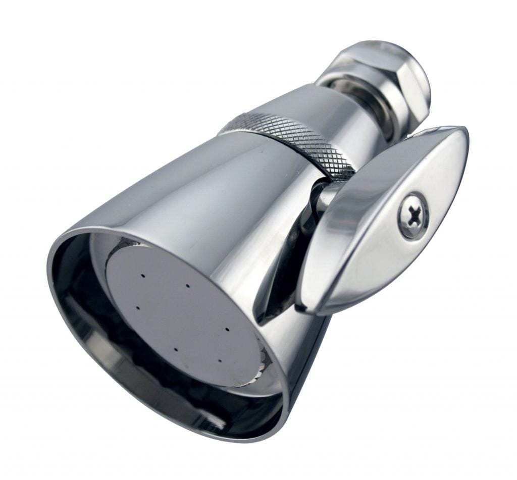 WESTBRASS D306-26 2.0 -Spray Polished chrome 2.25-in Round Fixed High Pressure Shower Head 2.2 GPM