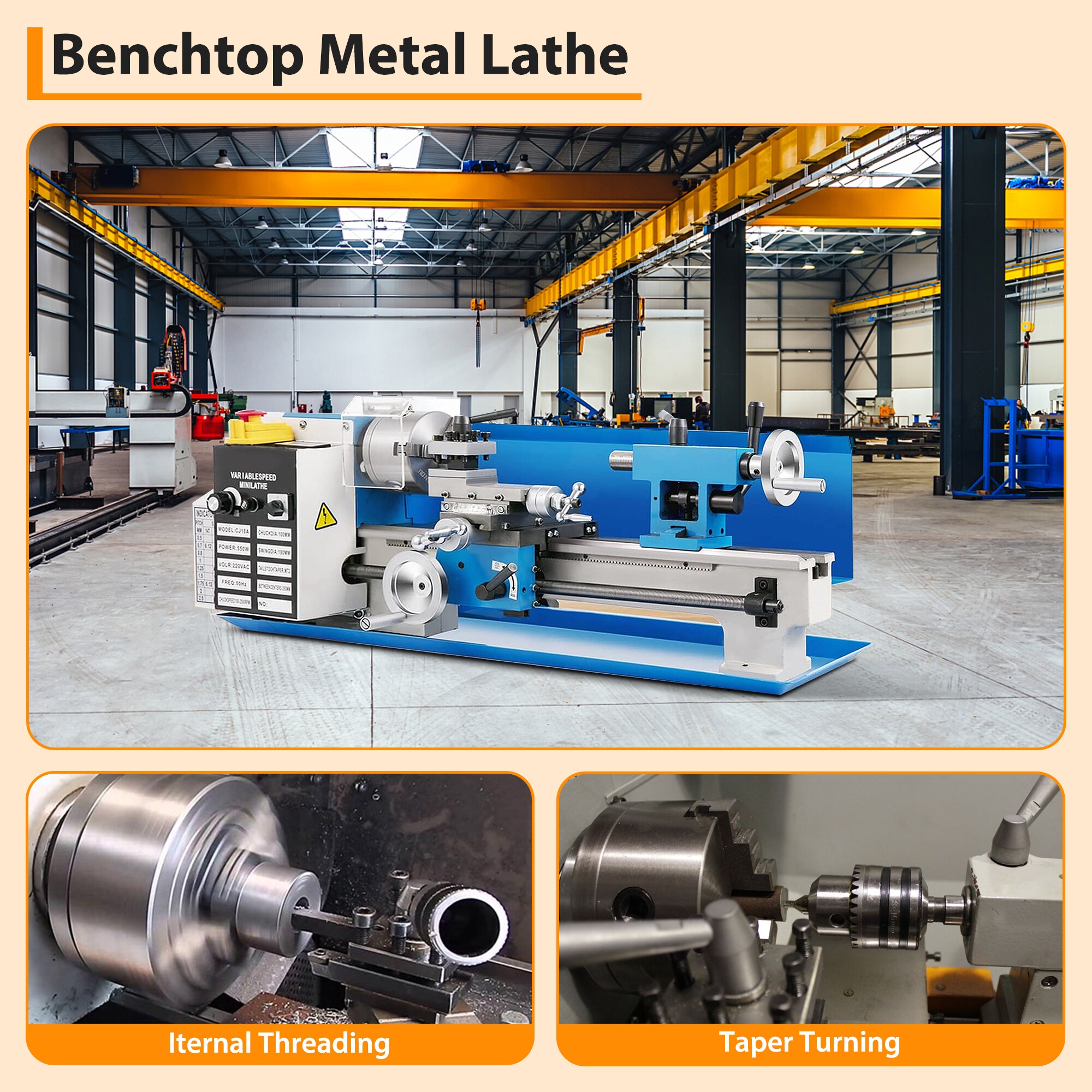 Garvee BQK-91R5I6OWYL2FI-D Metal-Lathes - View #3