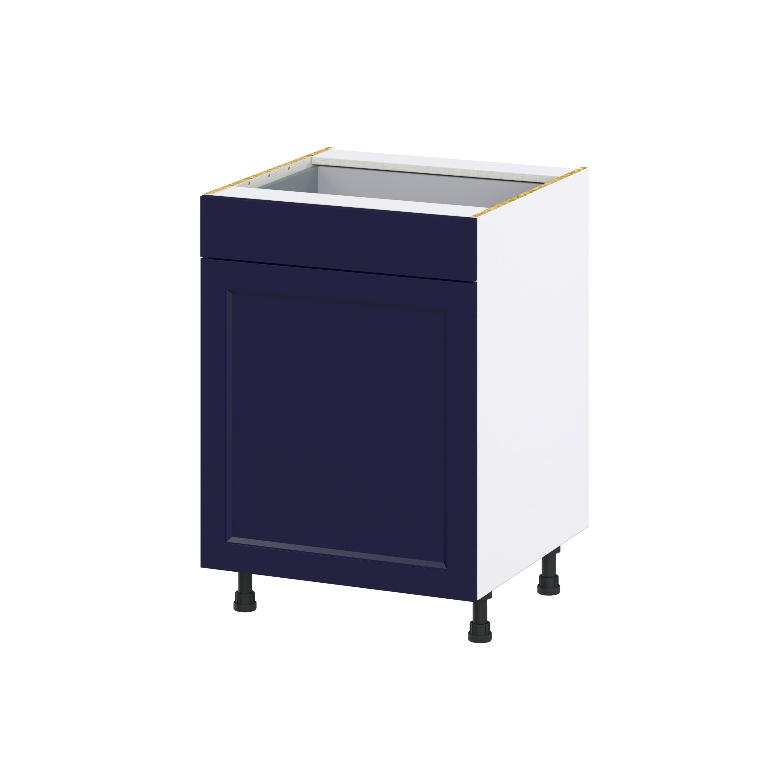 Hugo&Borg DSB24(L/R)-LO Lorette 24-in W x 34.5-in H x 24-in D Navy Blue Base Fully assembled Cabinet (Recessed Panel Shaker)