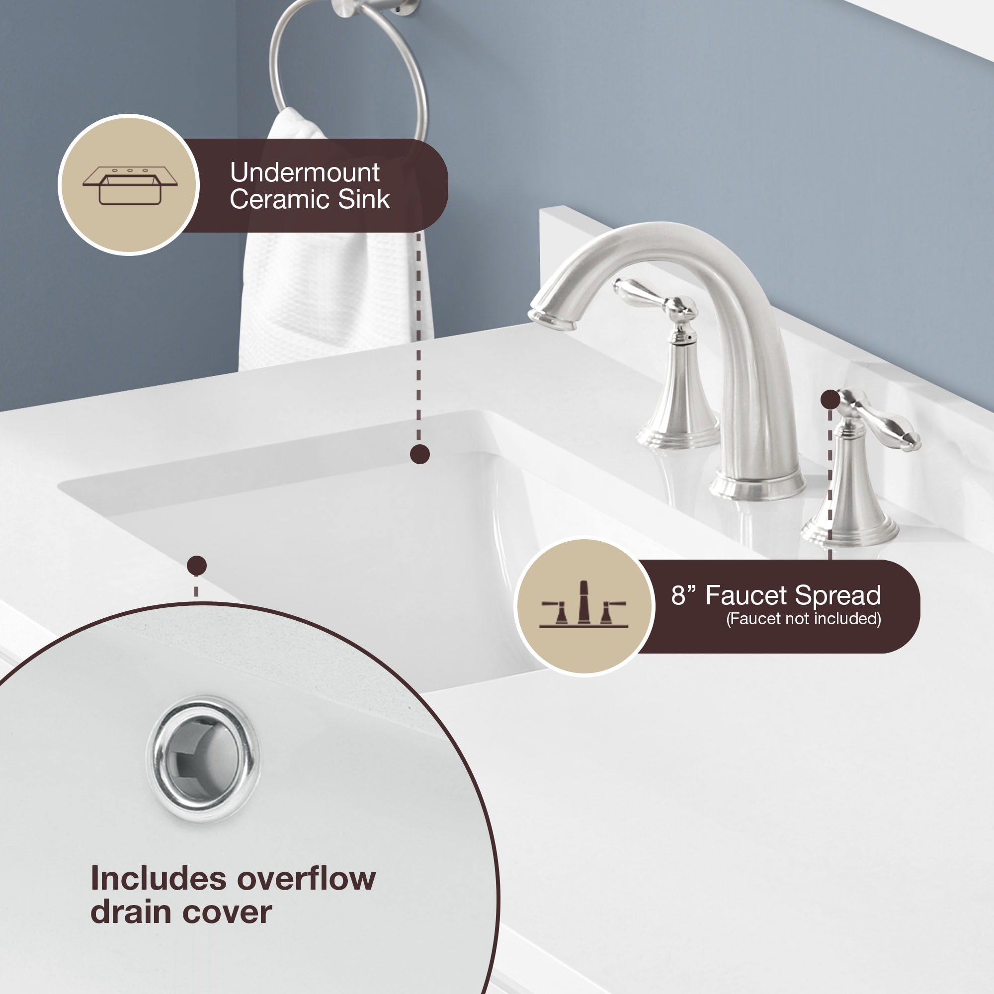 allen + roth FELIX-48W Bath-Vanity-Combo - View #6