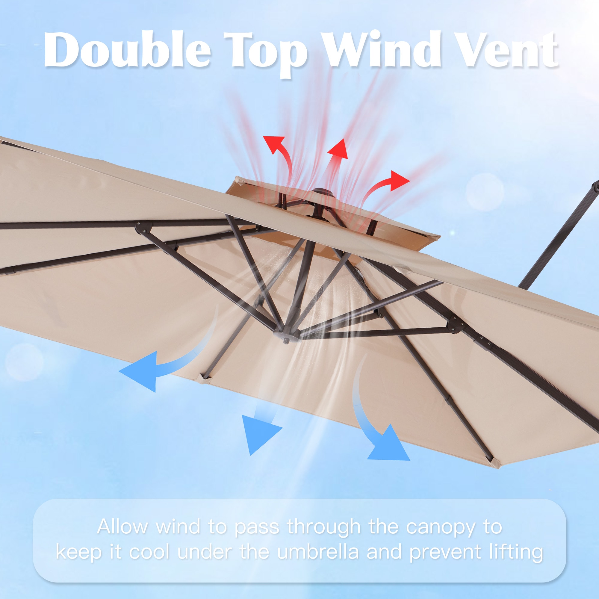 VOUA 11X11-LK-BE+DZ Umbrellas-2 - View #3