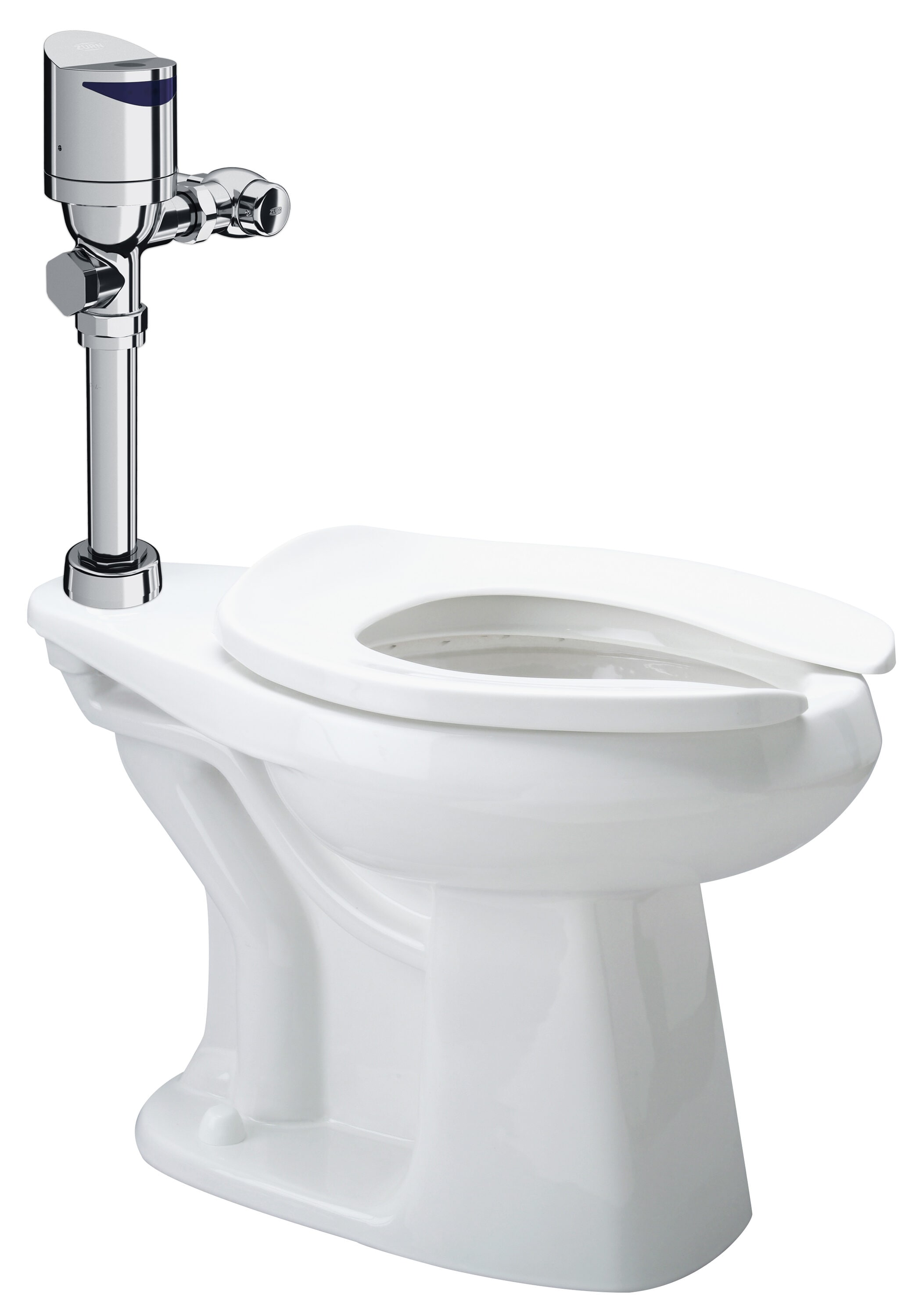 Zurn Z.WC4.AS.TM White Touchless Flush Elongated Tall height 1-piece Toilet 11-1/2-in Rough-In 1.28 GPF