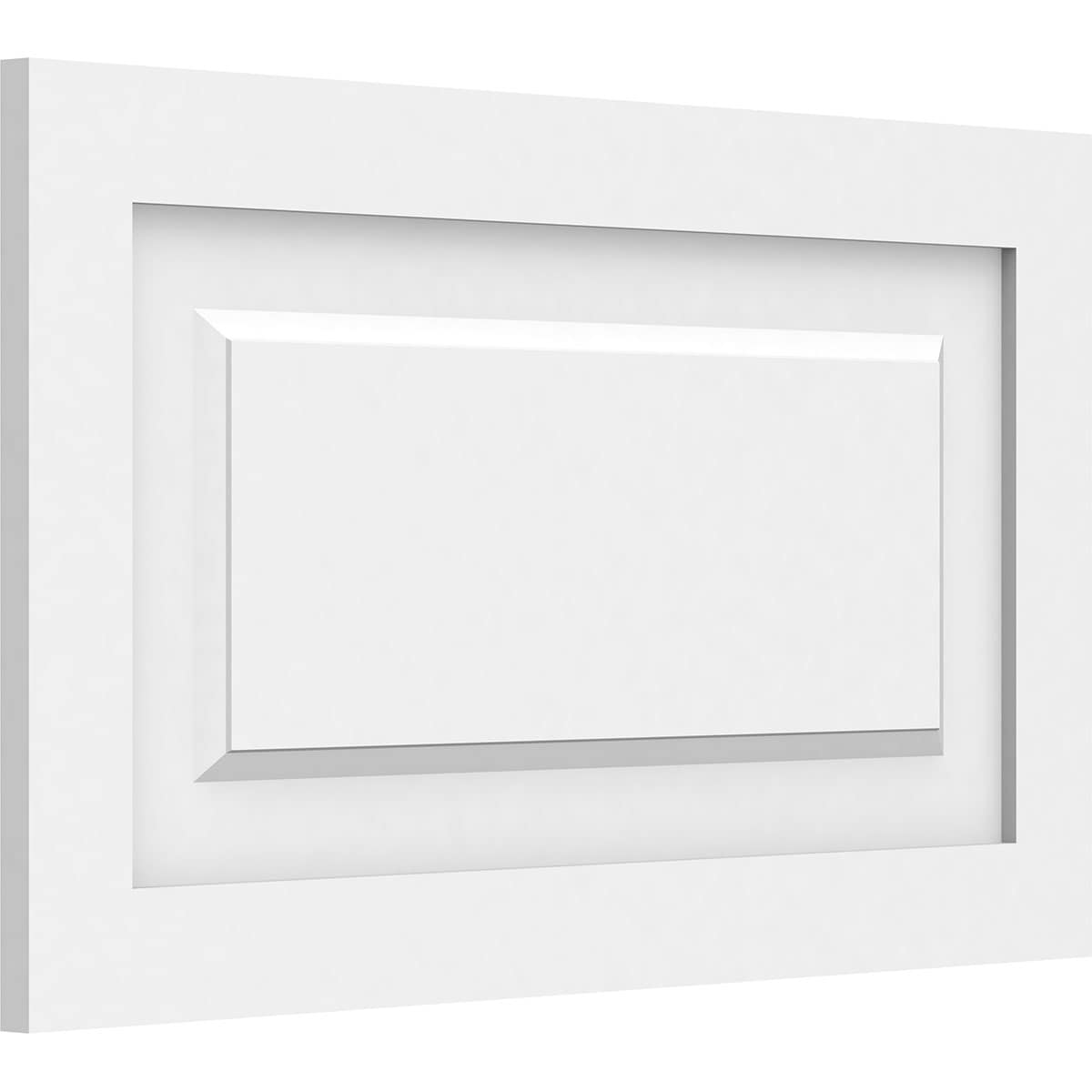 Ekena Millwork WALP24X14X062HAR 24-in x 14-in Smooth Paintable/Stainable White PVC Fretwork Wall Panel (