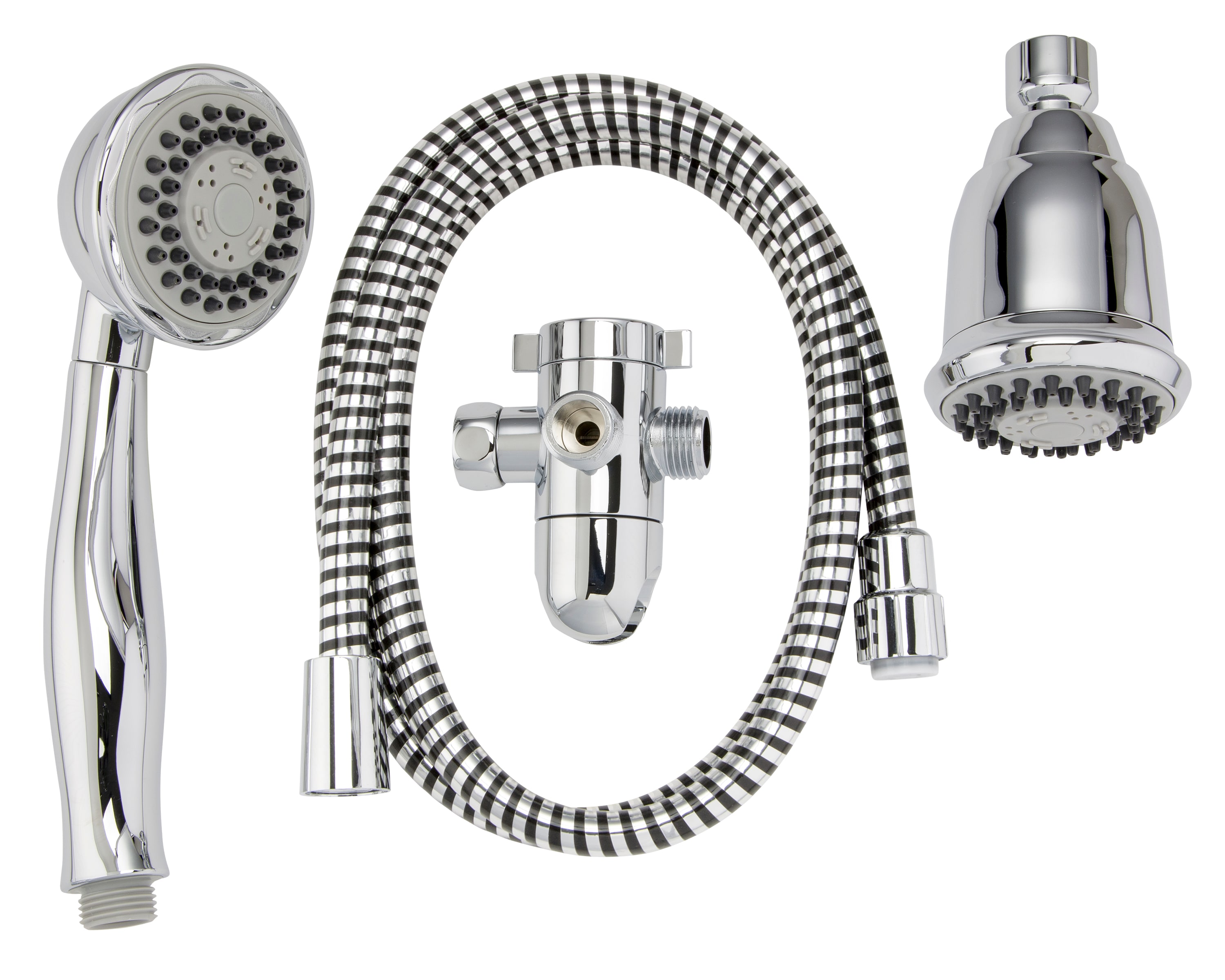 Keeney K750CP Stylewise 3.0 -Spray Polished chrome 3.15-in Round Dual/Combo Shower Head 1.8 GPM