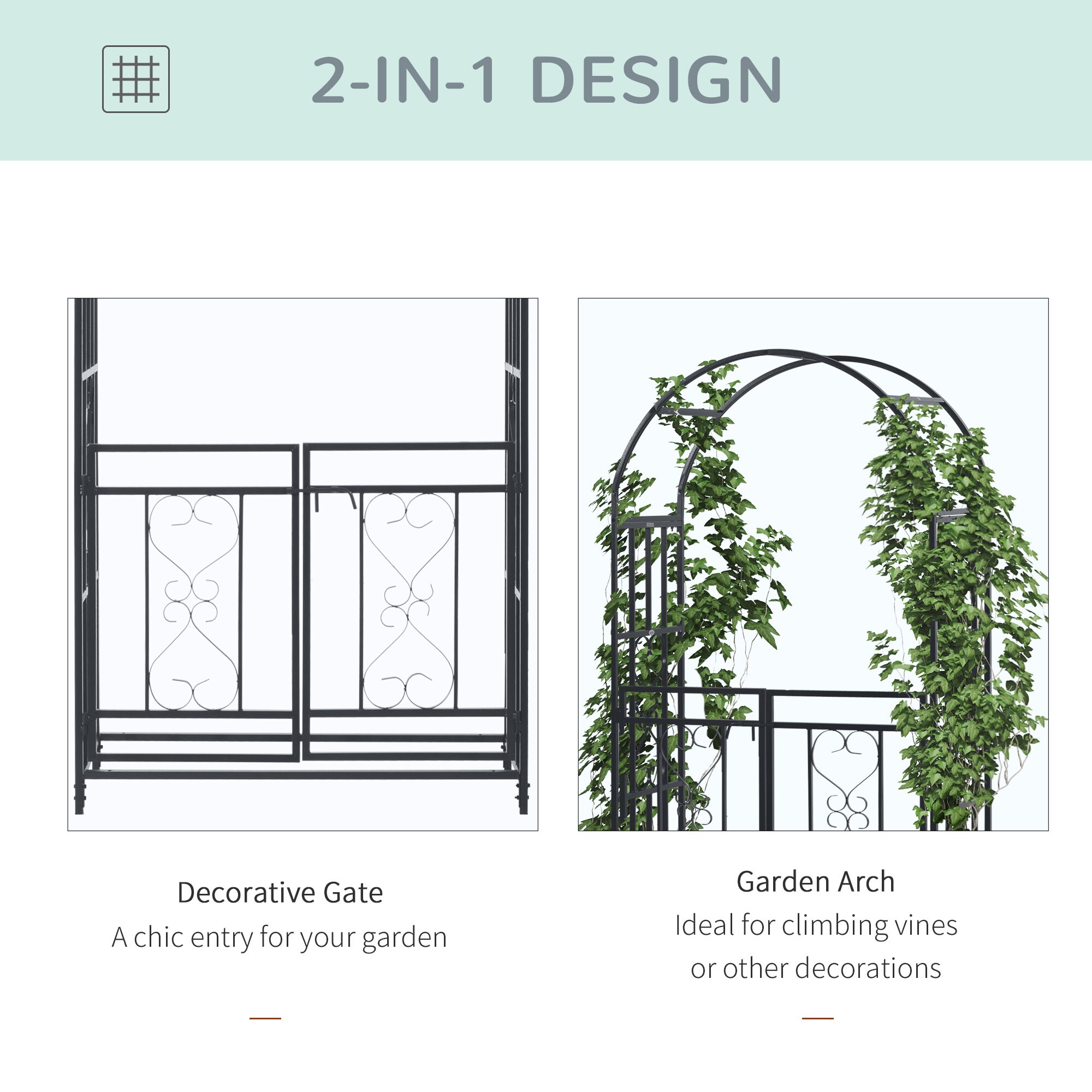 AHIOU HOME ZAAHG-P174401GA Garden-Arbor - View #7