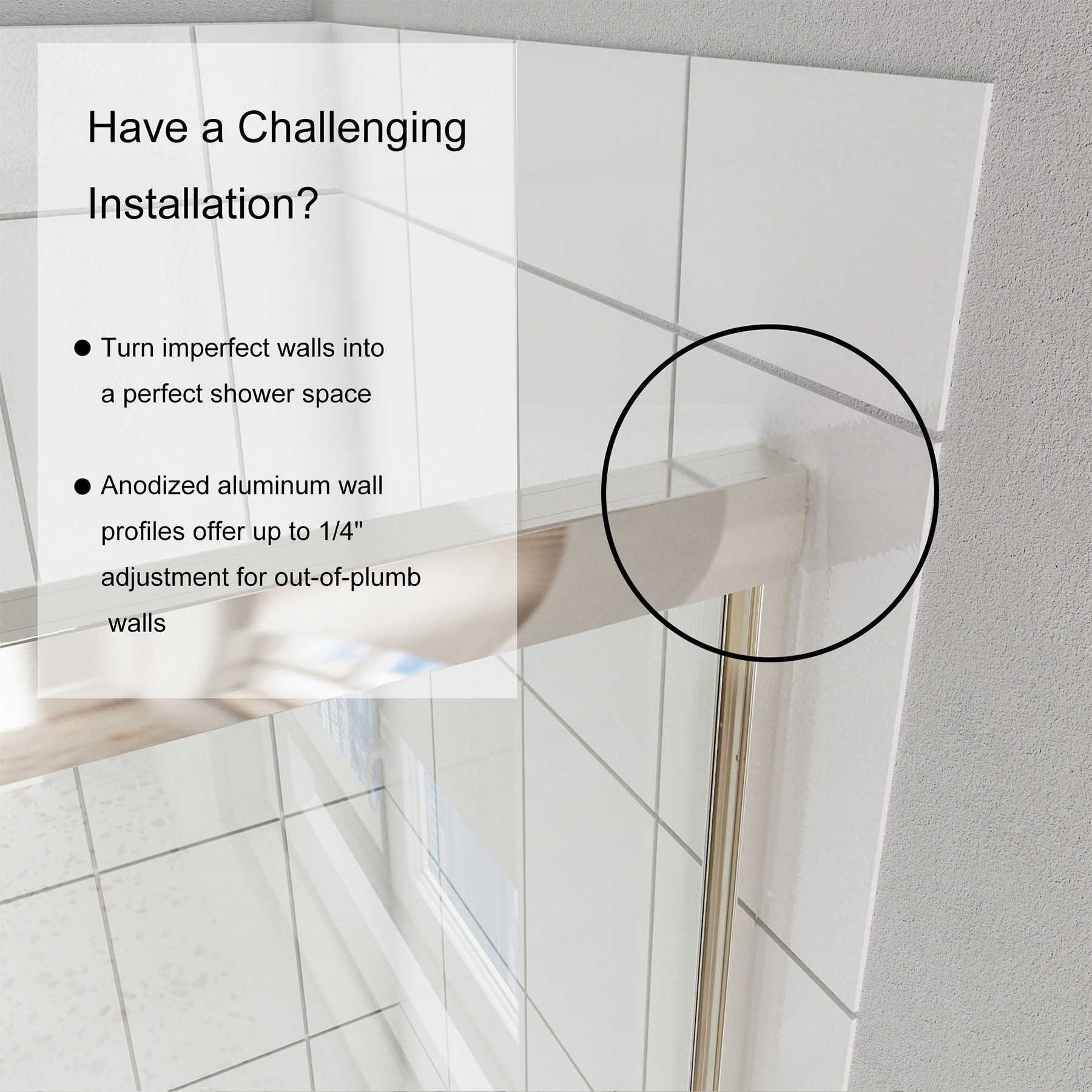 WELLFOR EXSD31-5674BN Shower-Doors - View #4