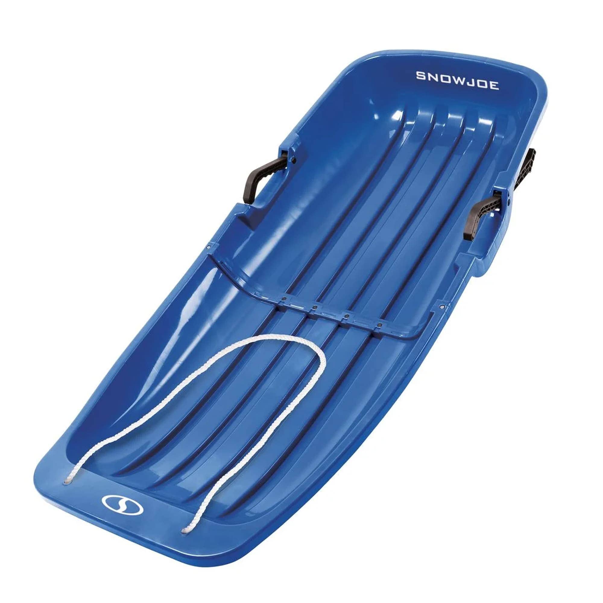 Snow Joe 414150 SJ-SLD48-SJB Plastic Snow Sled 48 Inch Sledding Toboggan Board w/ Handles