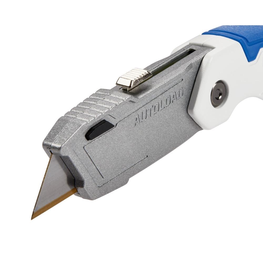 HART Auto-Loading Retractable Utility Knife, 10-Blade Storage