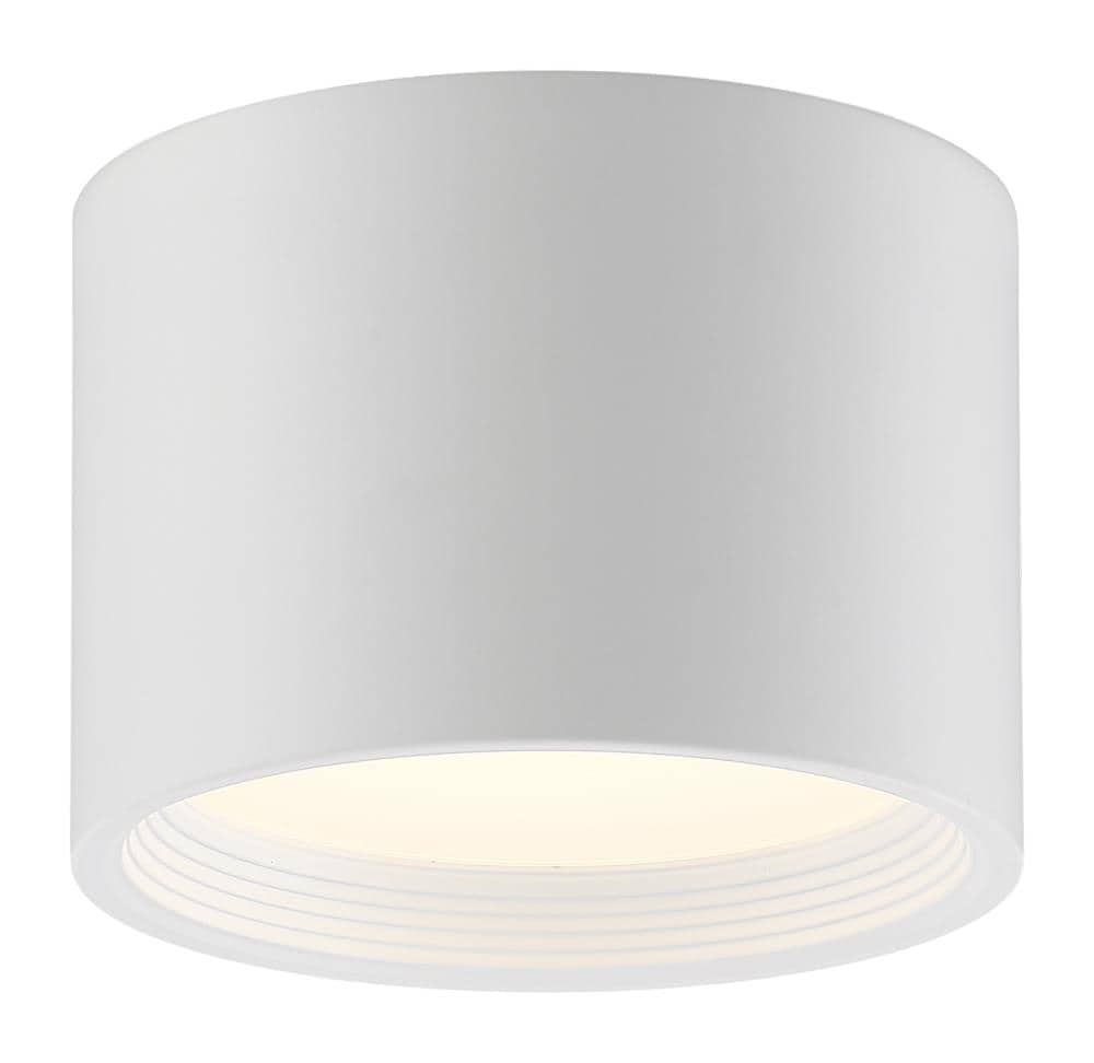 Access Lighting 50006LEDD-WH/ACR Reel 1-Light 6.5-in White LED Flush Mount Light