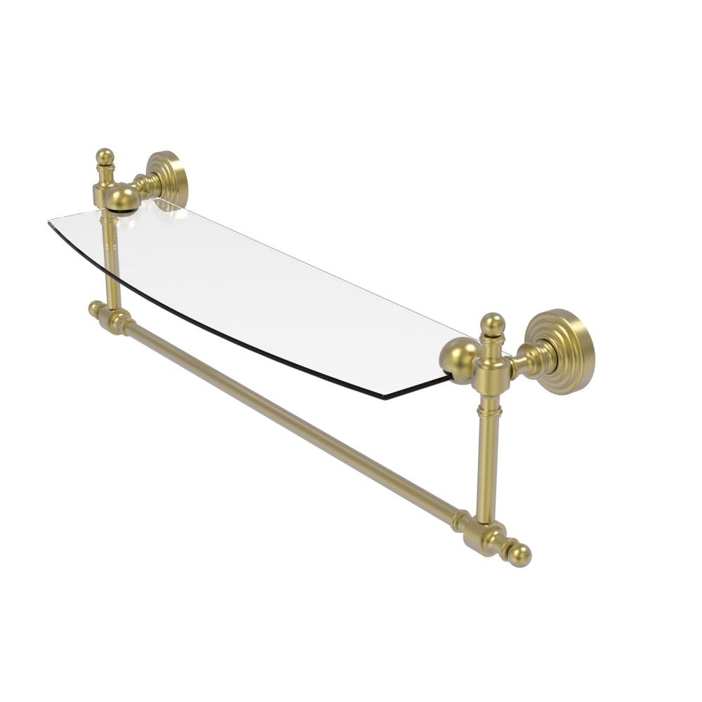 Allied Brass RW-33TB/18-SBR Retro Wave Satin Brass Wall mount Bathroom Shelf ( 18-in x 5-in x 5-in )