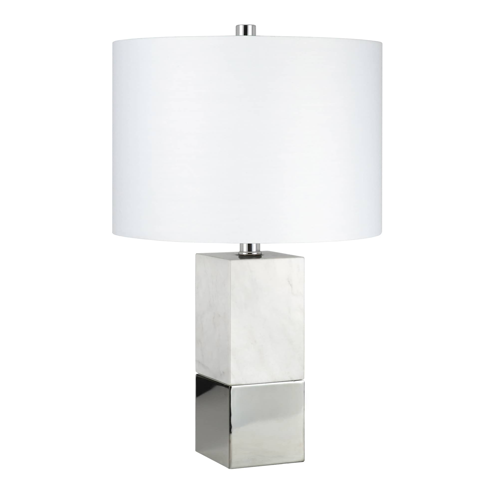 Marble Polished Nickel Led Table Lamp, How To Put A Table Lamp Together