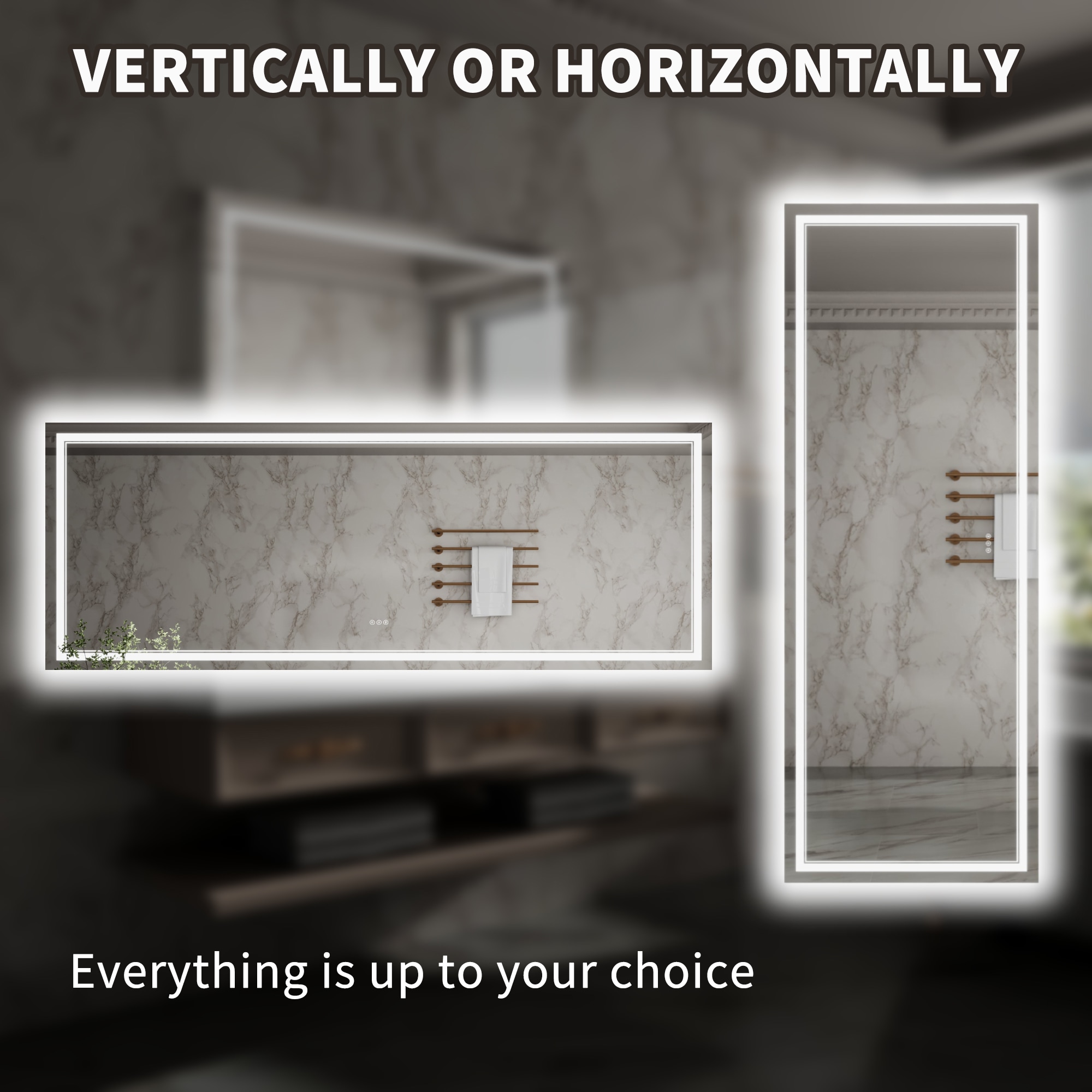 ExBrite EXBM6036V12 Framed-Bath-Mirrors - View #11