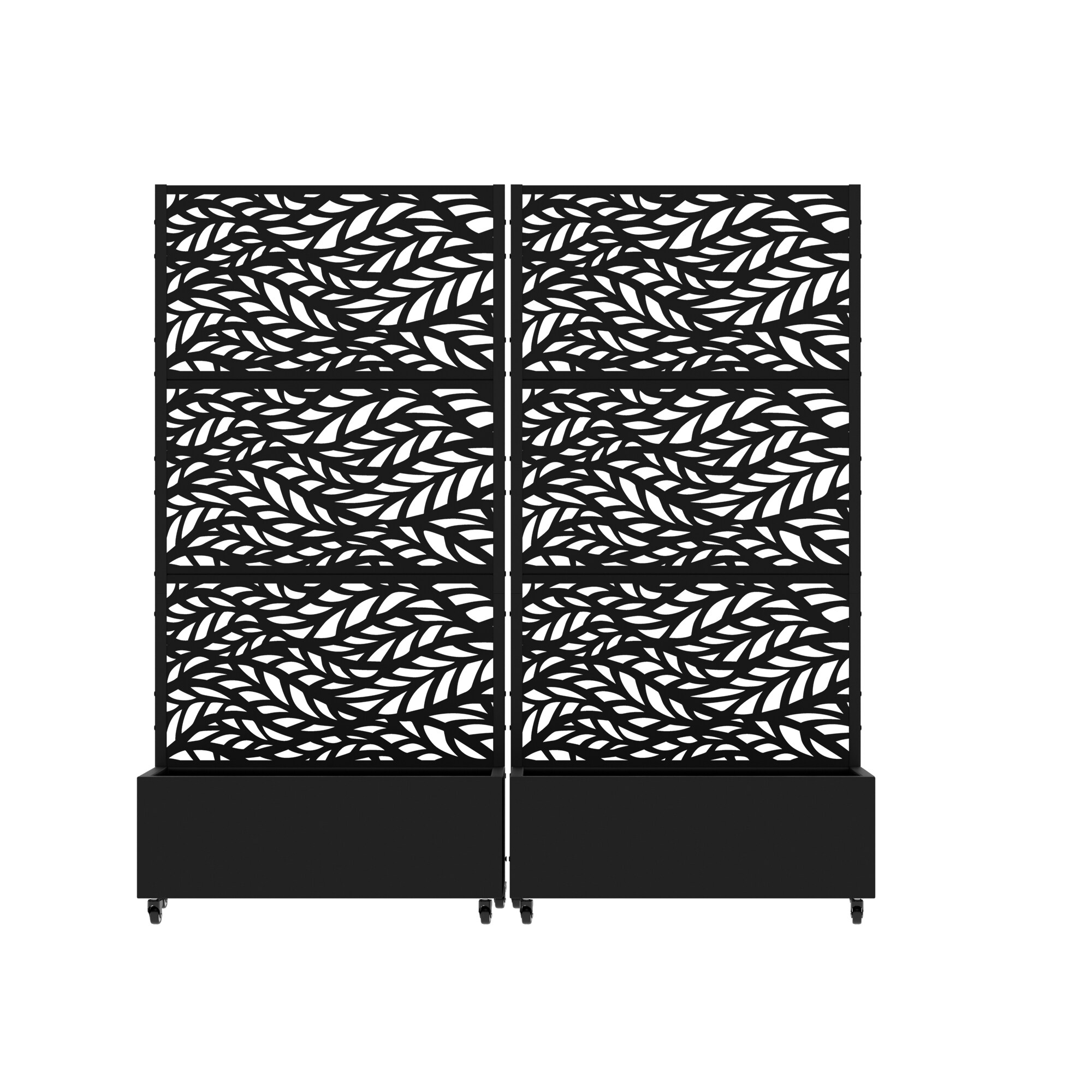Moon Writing Frame Misty Moon 2 Packs Of Rectangular Black Metal Raised Planter Box 72 x ...