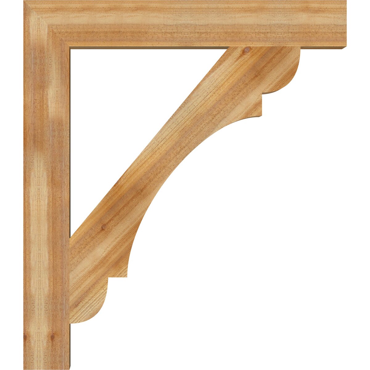 Ekena Millwork BKT06X42X48OLY05RWR Exterior-Brackets-Braces - View #3