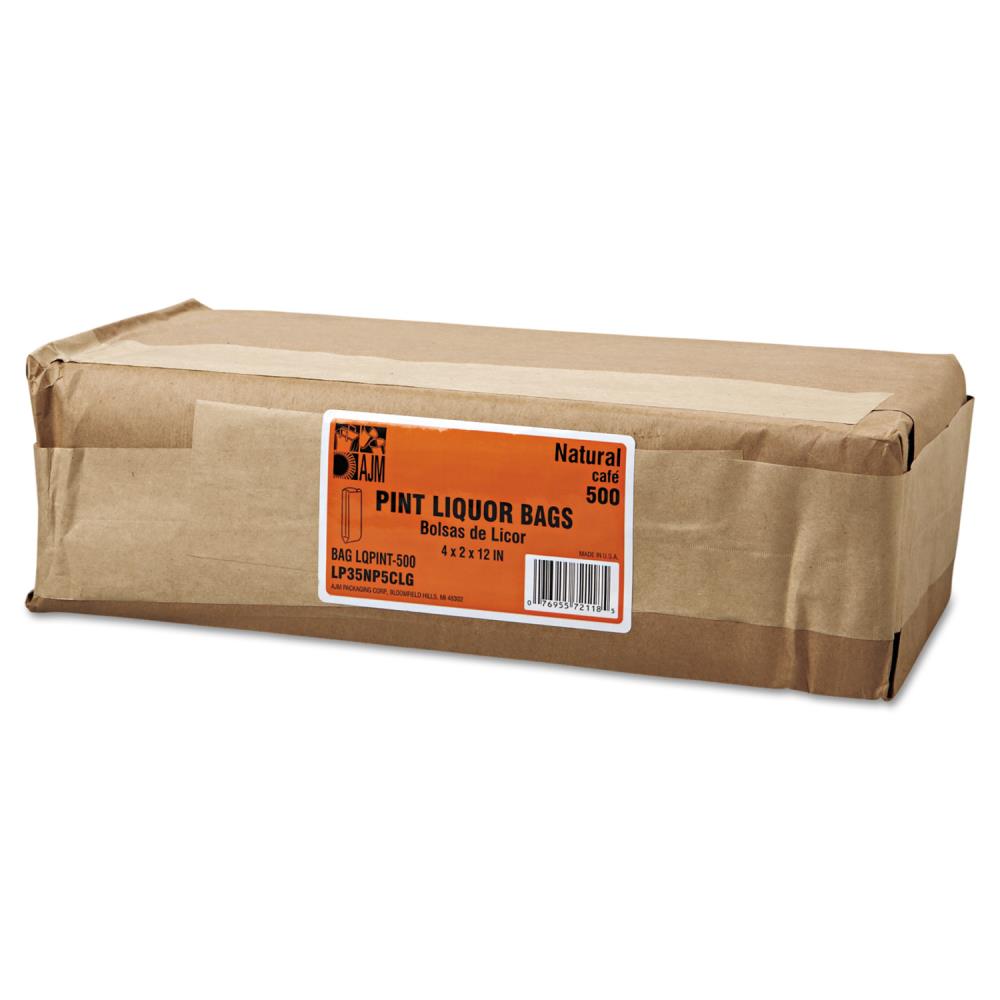 General Grocery Paper Bags, #20, 8.25 x 5.94 x 16.13, Kraft, 500 Bags