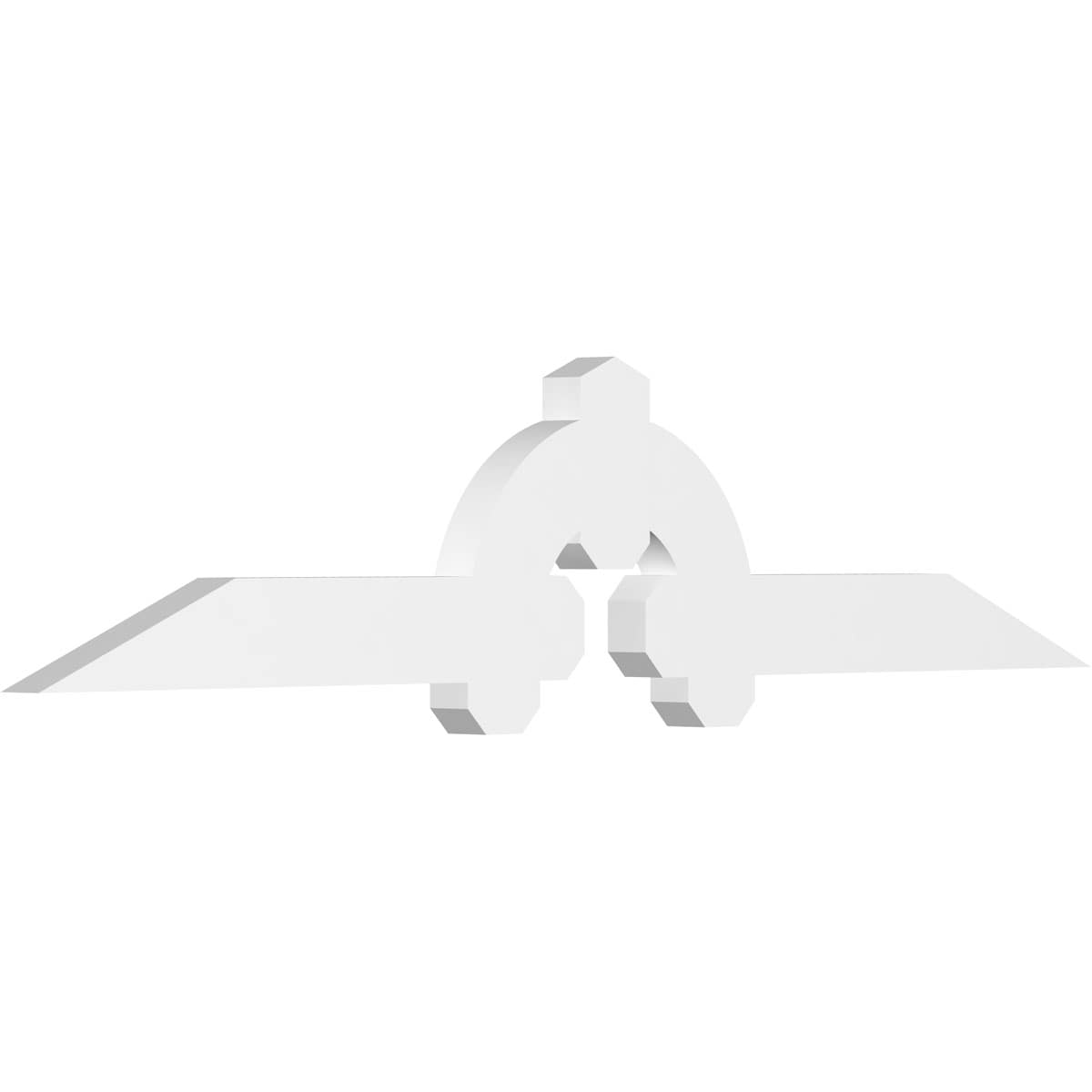 Ekena Millwork GBP060X13X0204ERI00 Ericson White PVC Gable bracket
