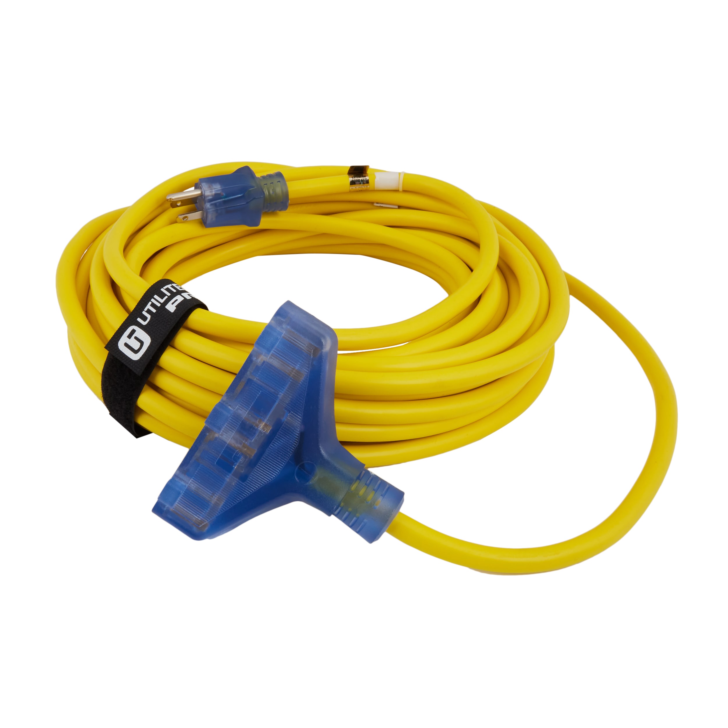 Utilitech Outdoor 50-ft 12 / 3-Prong Outdoor Sjtw Heavy Duty Lighted Extension  Cord in the Extension Cords department at