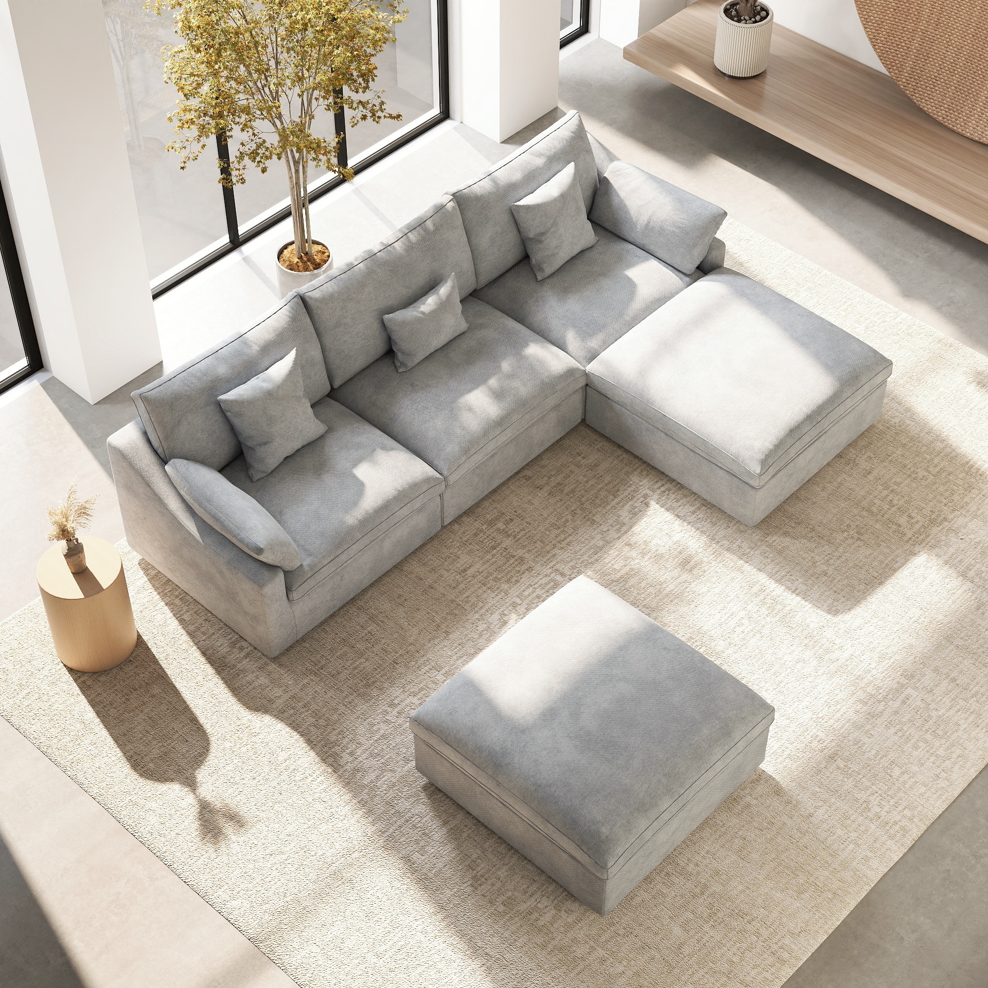 BuotiqHom DH-S3+2-140LG Sofas-Loveseats - View #3