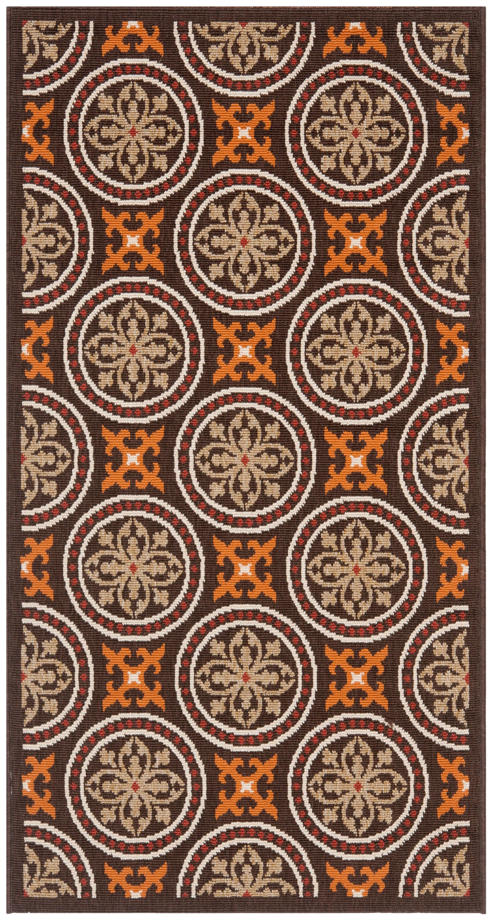 Veranda 030-0325 Chocolate Terracotta 2in-7ft x 5in Rug