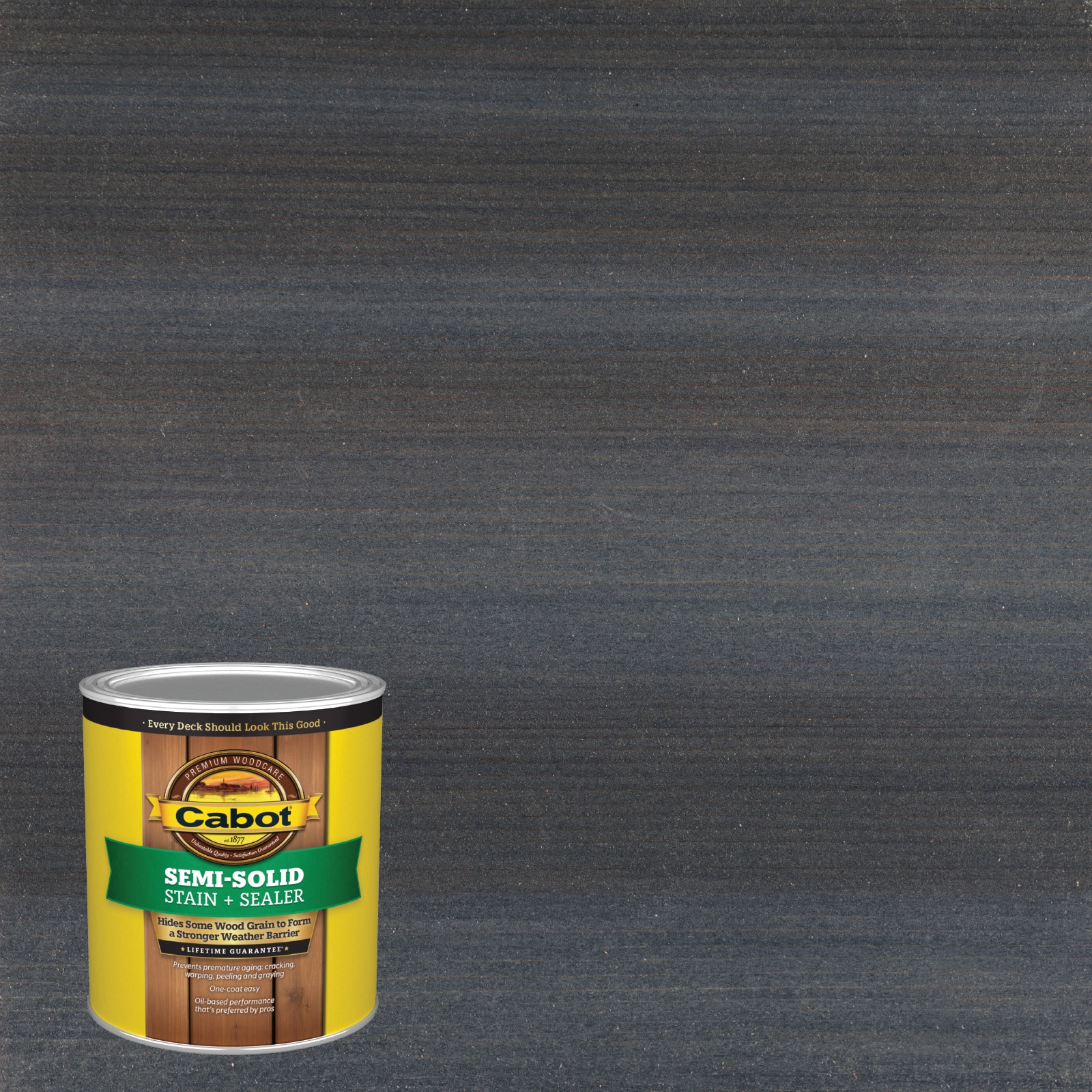 Cabot NWBRYPRT BLU-1028060 Newburyport Blue Semi-solid Exterior Wood Stain and Sealer in One ( 1-quart )