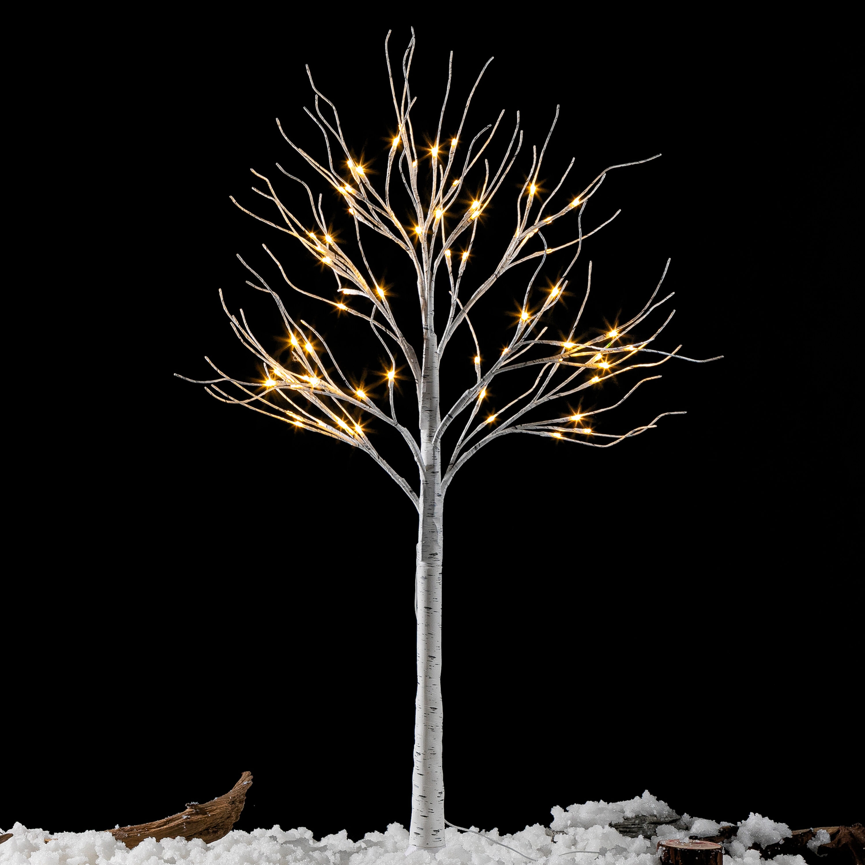 Joiedomi 48-in Tree Free Standing Decoration With White LED Lights At ...