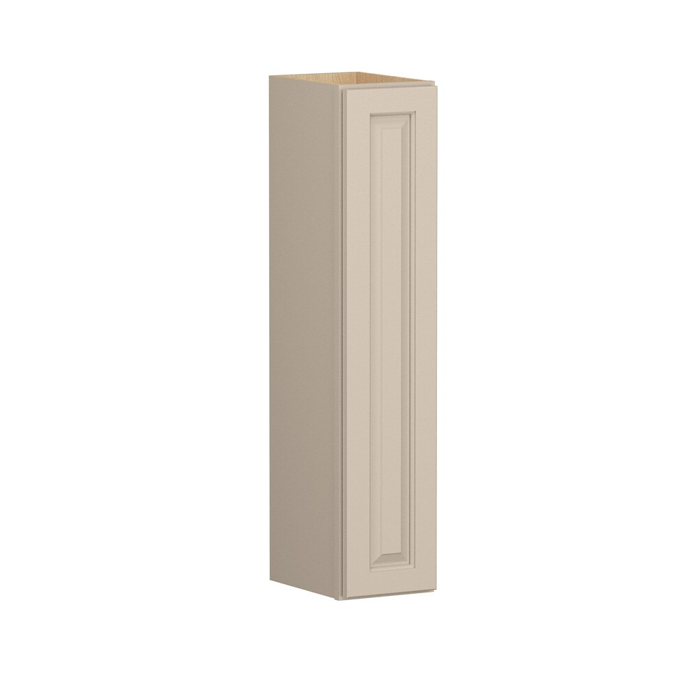 Shenandoah Stemson 9-in W x 42-in H x 12-in D Oat Painted Wall Fully Assembled Cabinet Raised Panel Raised panel
