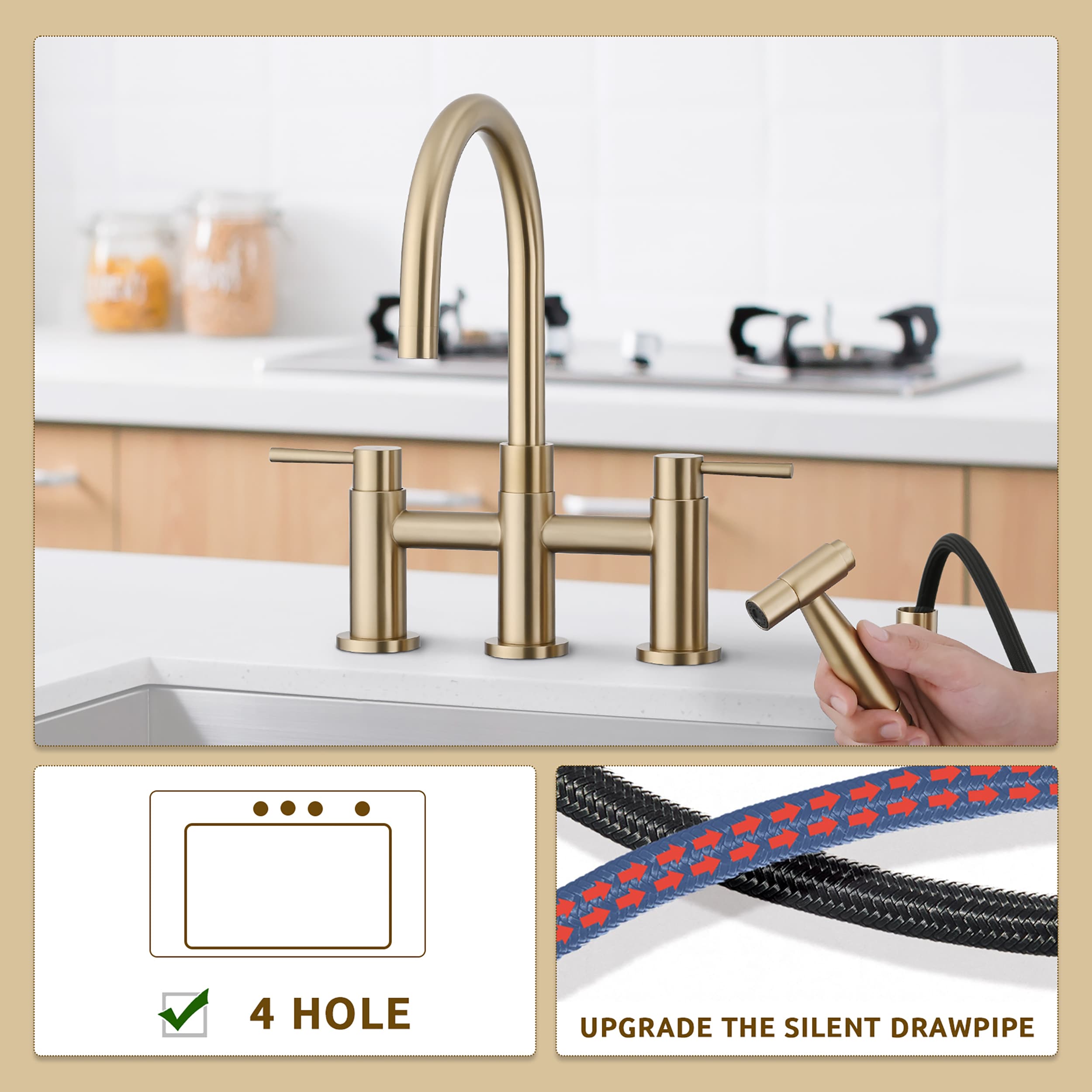 CASAINC CASA02GP17CH Kitchen-Faucets - View #11