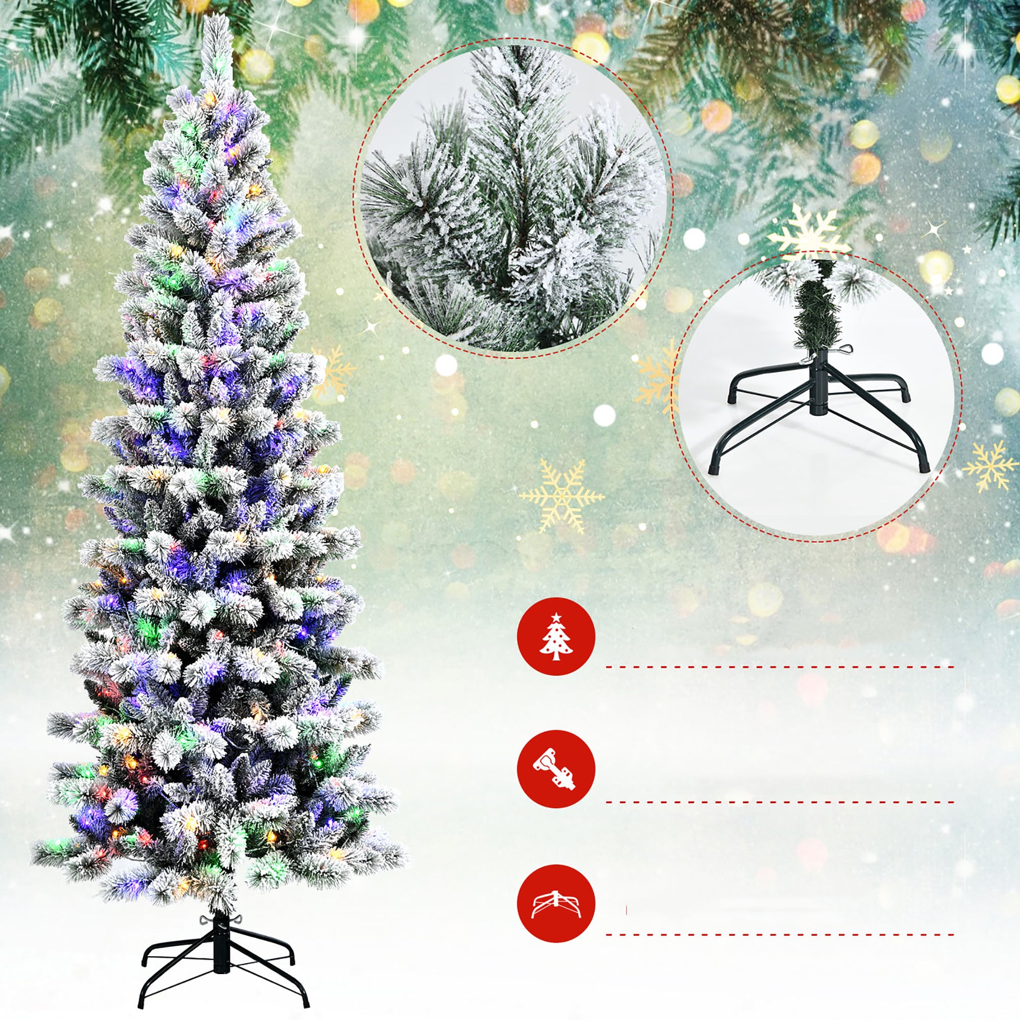 Costway CM23512US Artificial-Christmas-Trees - View #2
