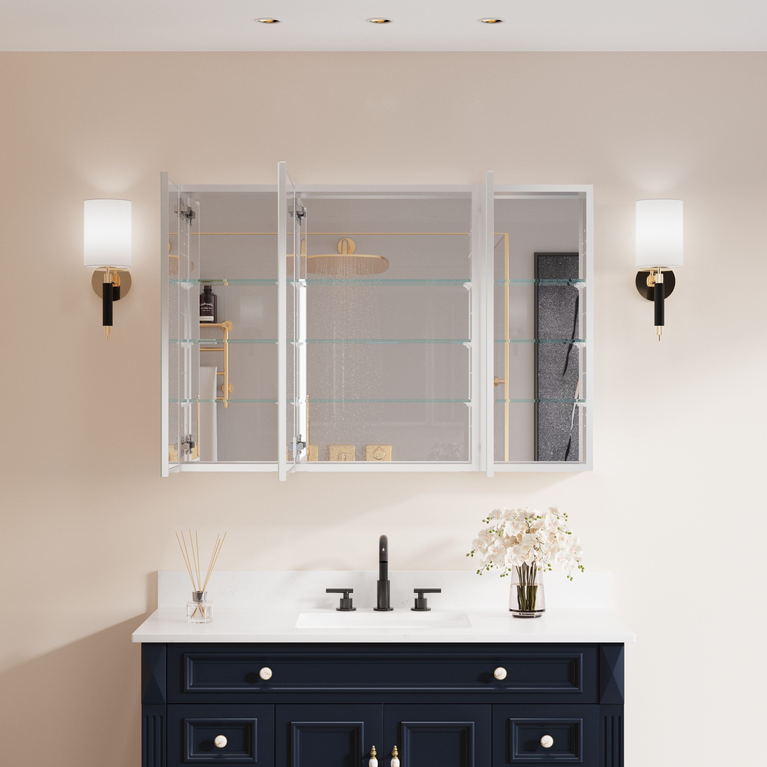 Forclover MRW-JG4430R Bathroom-Medicine-Cabinets - View #3