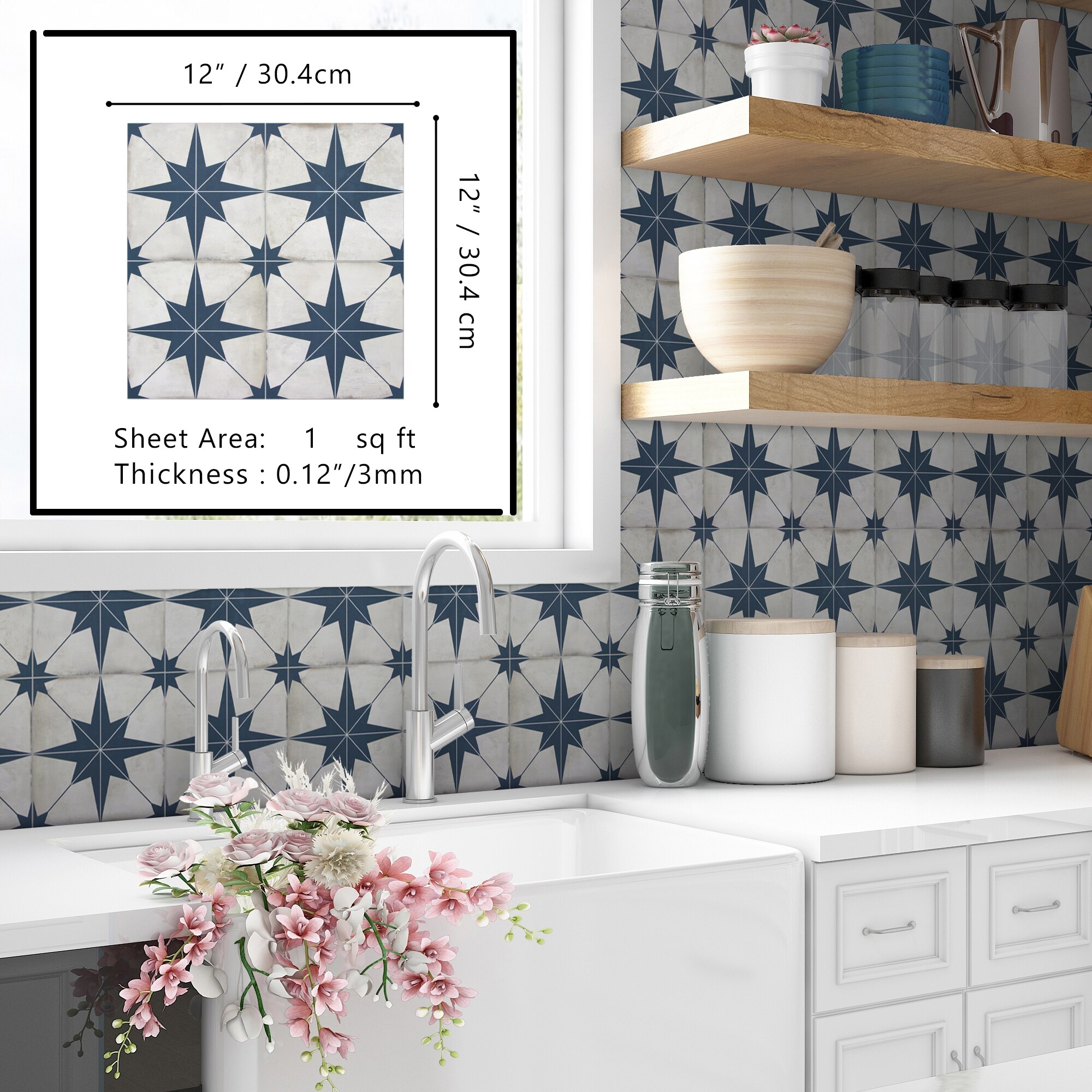 SUNWINGS FLR001-STRB-10 Ceramic-Tile - View #7