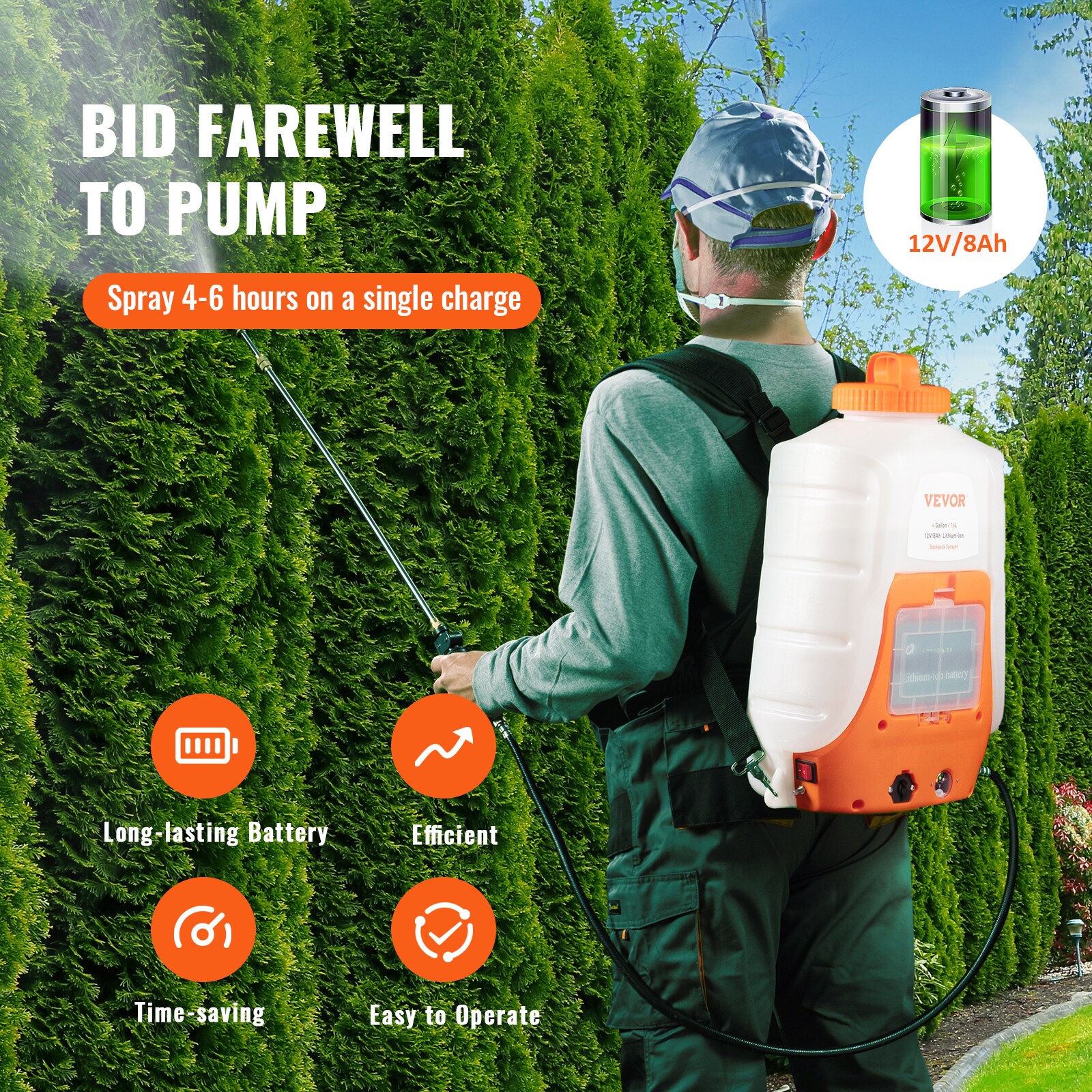 VEVOR BBPPPPE416L12HNJ1V1 Tank-Sprayers - View #4